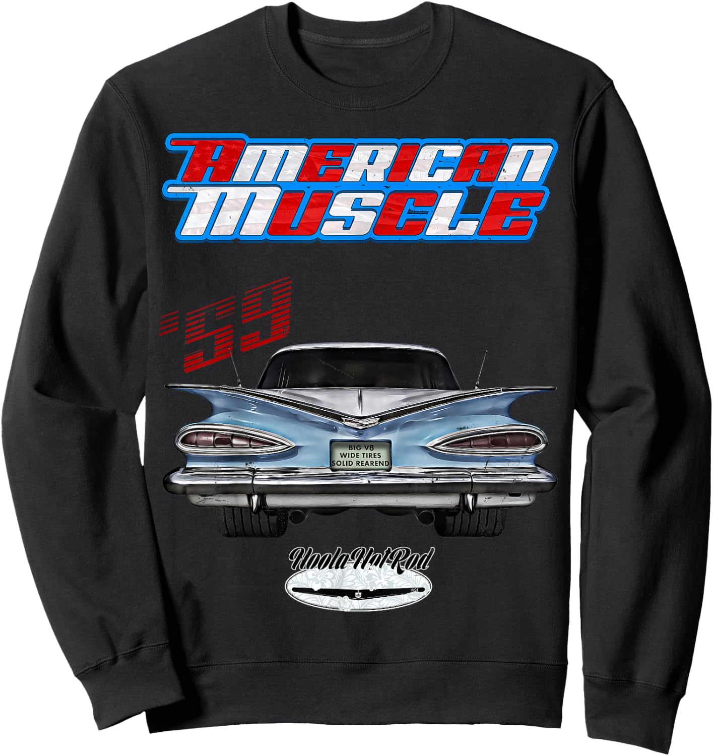 1959,59,Impala,Biscayne,Delray,BelAir,Rockabilly,Rock n Roll Sweatshirt - Sweatshirt | Black