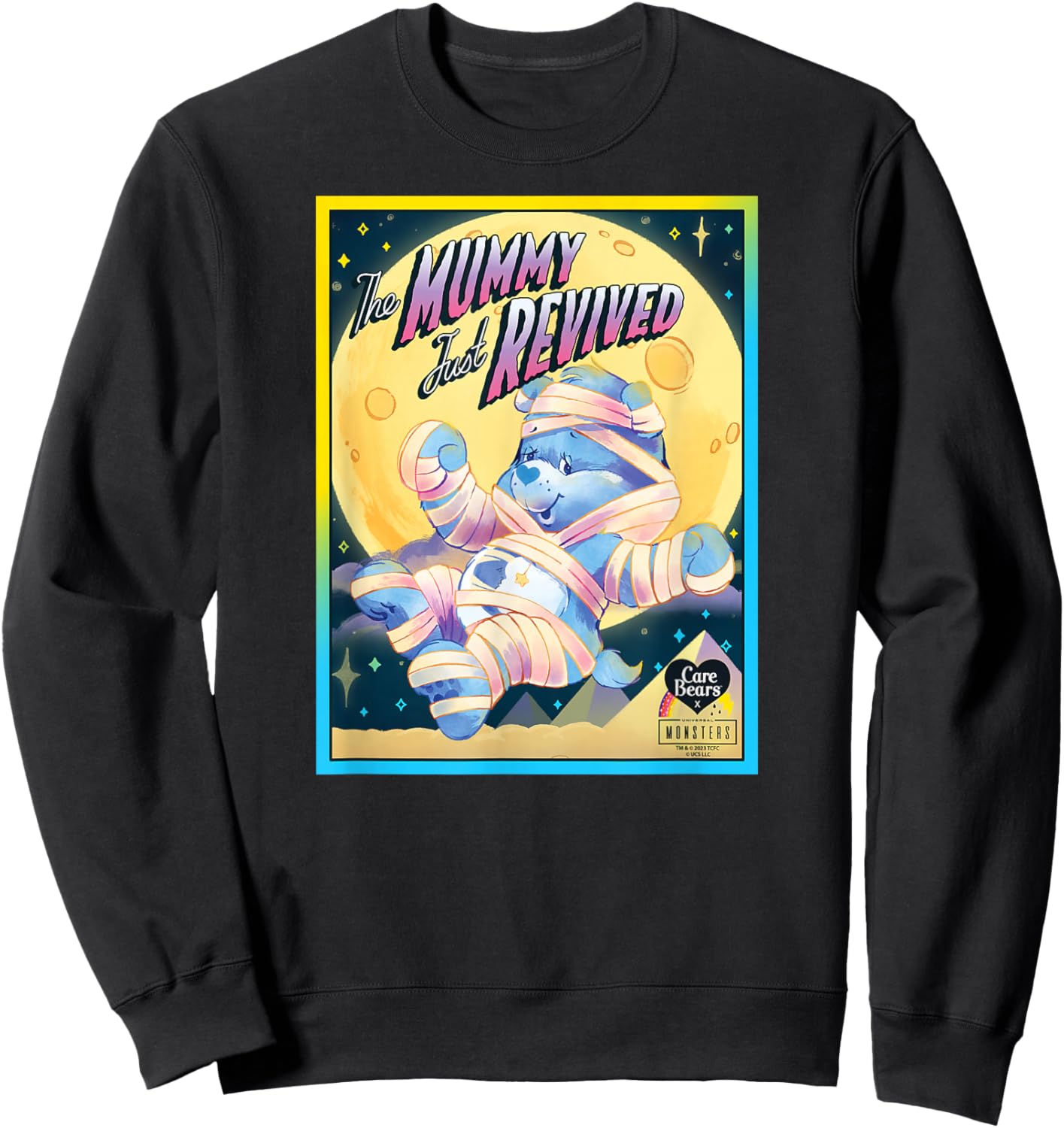 Care Bears x Universal Monsters Bedtime Bear The Mummy Sweatshirt - Sweatshirt | Black