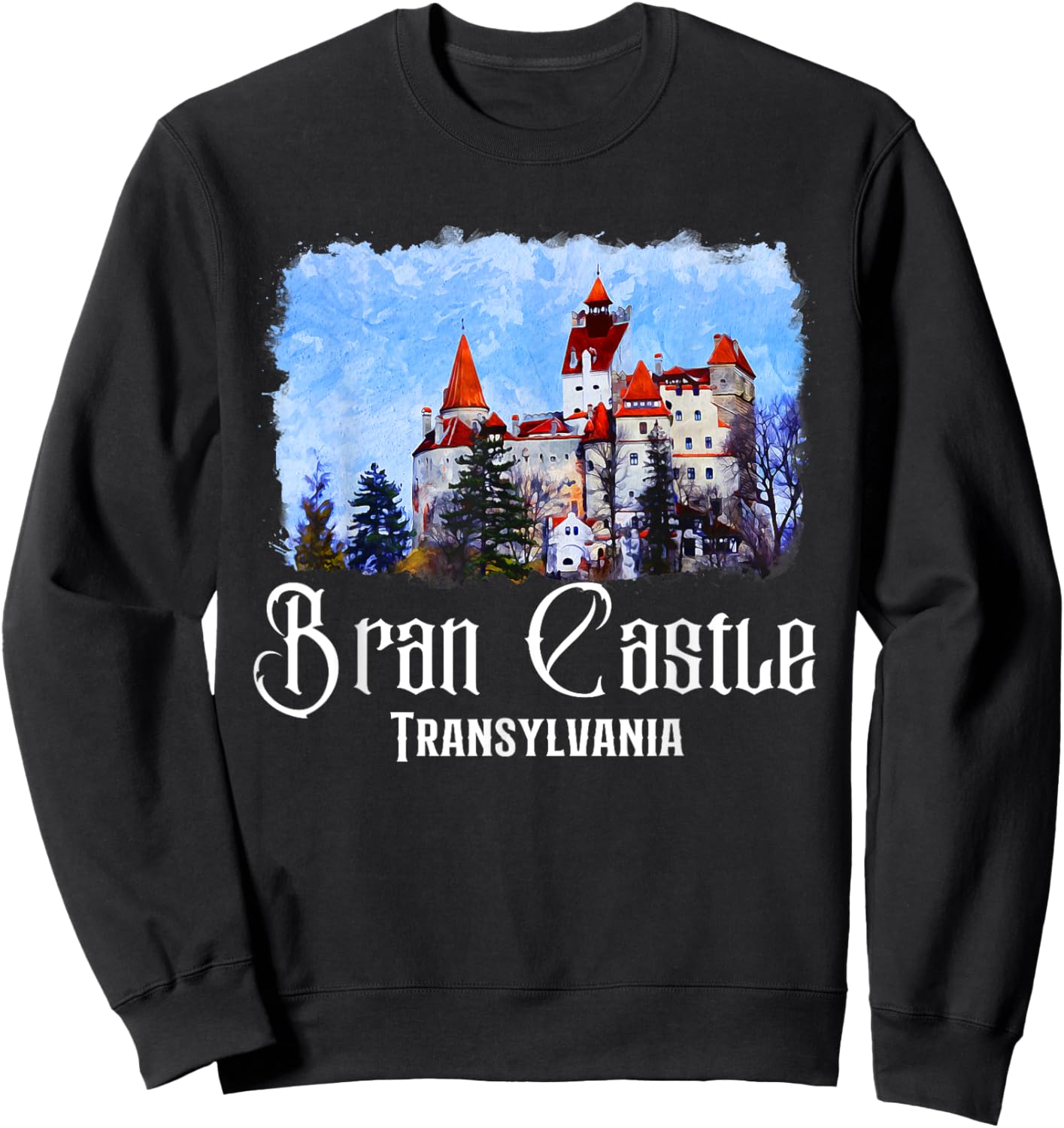 Bran Castle Romania Bran Castle Sweatshirt - Sweatshirt | Black