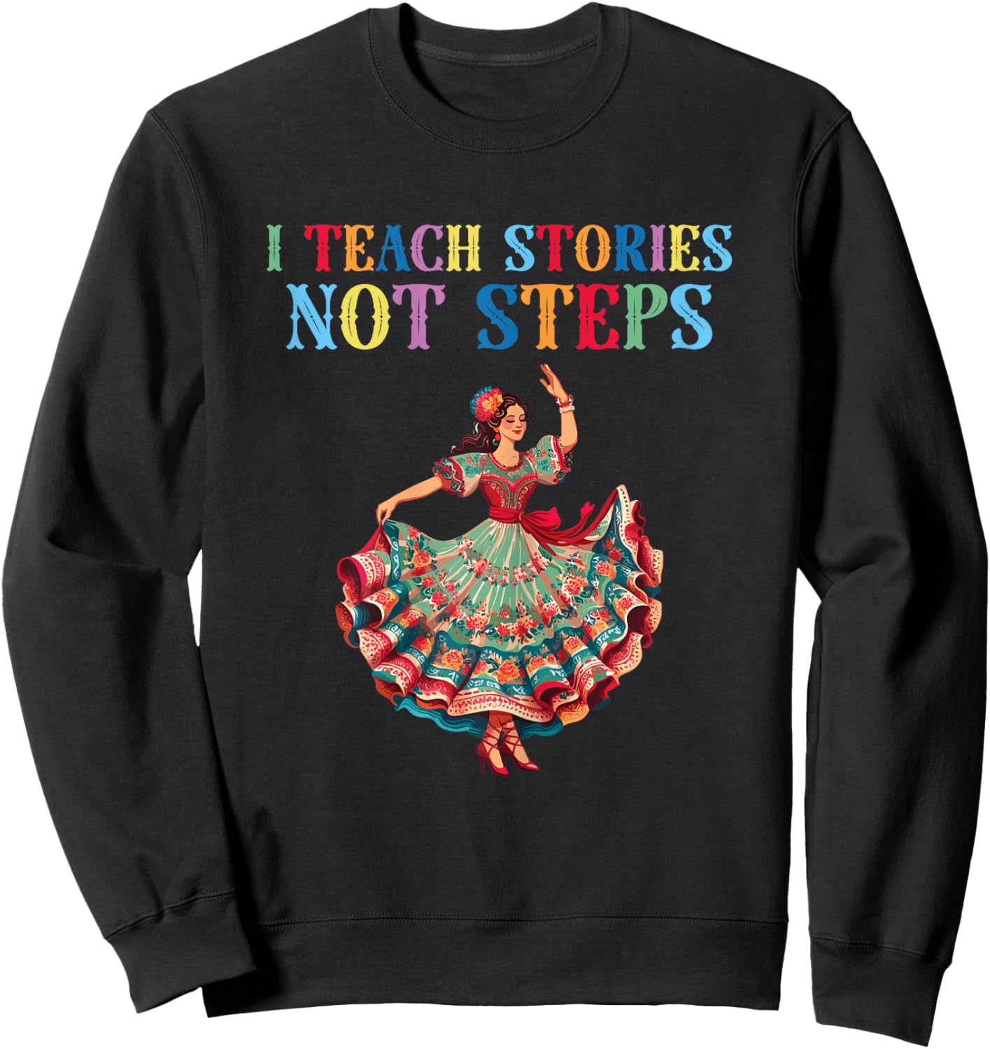 Mexican dance Ballet Folklorico teacher Women Sweatshirt - Sweatshirt | Black