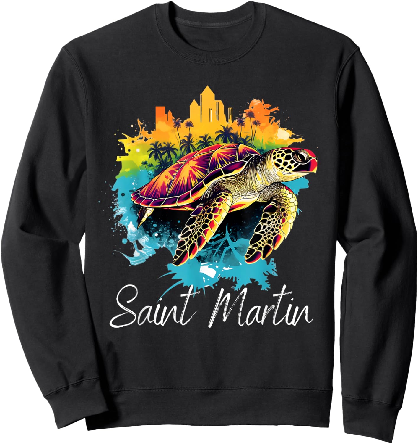 Saint Martin Island Sweatshirt - Sweatshirt | Black