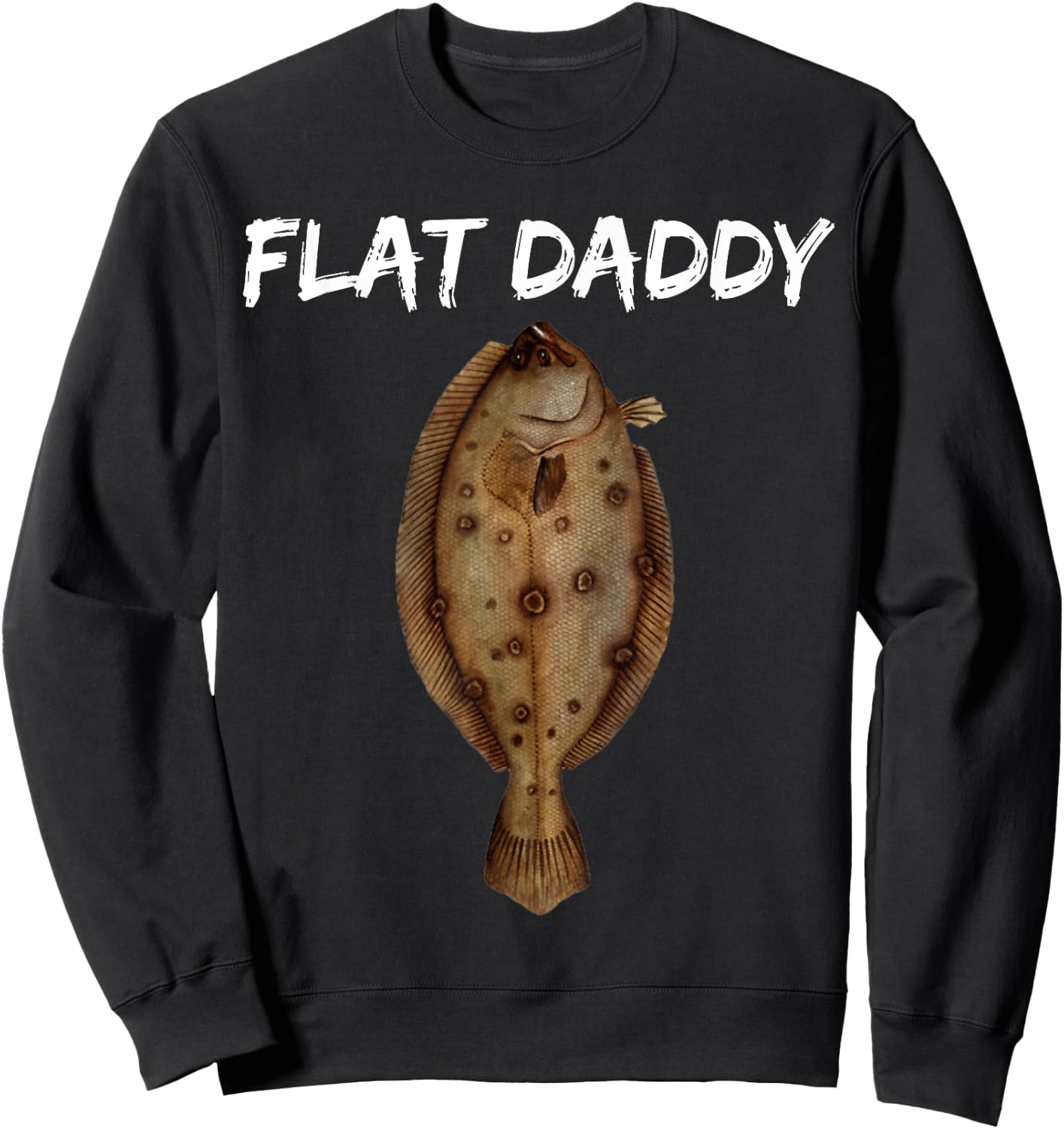 Flounder Fishing Shirts & Fishermen Of All Ages Sweatshirt - Sweatshirt | Black