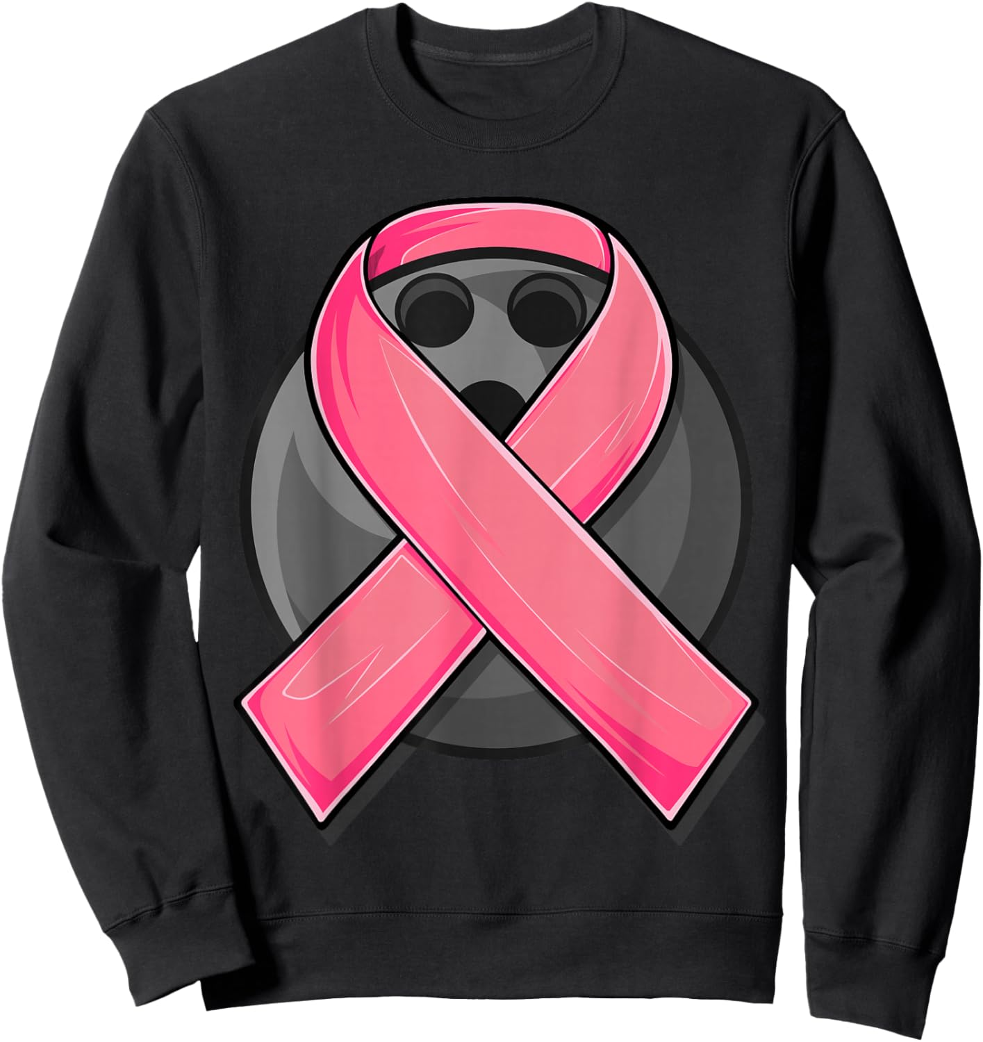 Breast Cancer Awareness Bowling Shirts, Pink Cancer Support Sweatshirt - Sweatshirt | Black