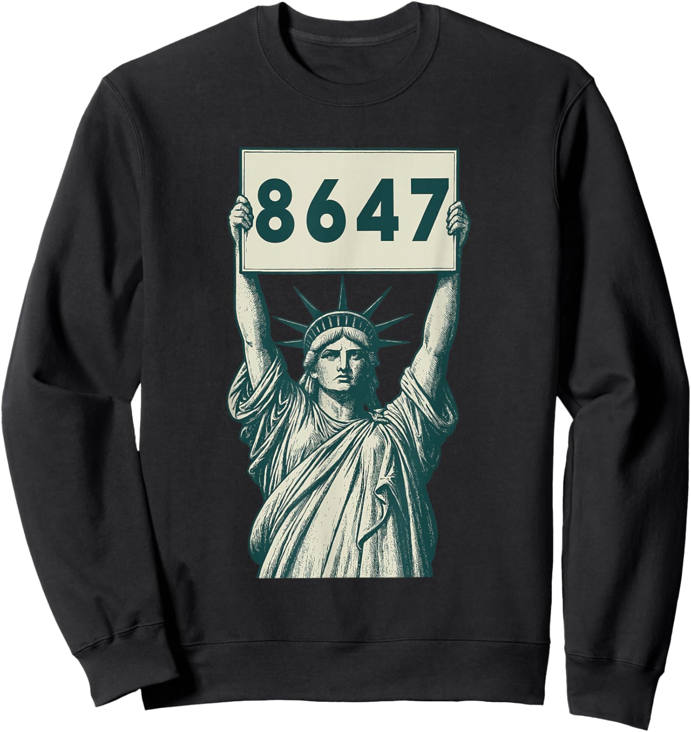 Statue of Liberty 8647 Sweatshirt - Sweatshirt | Black