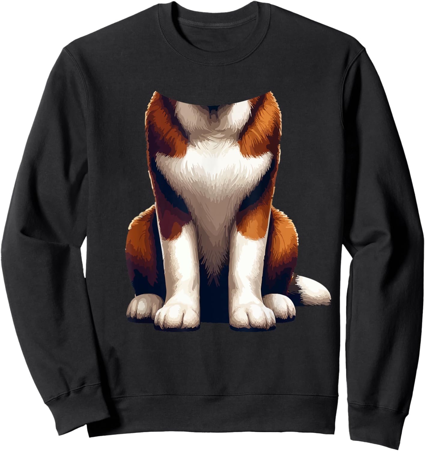 Halloween Animal Costume Cosplay St. Bernard Lover Sweatshirt - Sweatshirt | Black