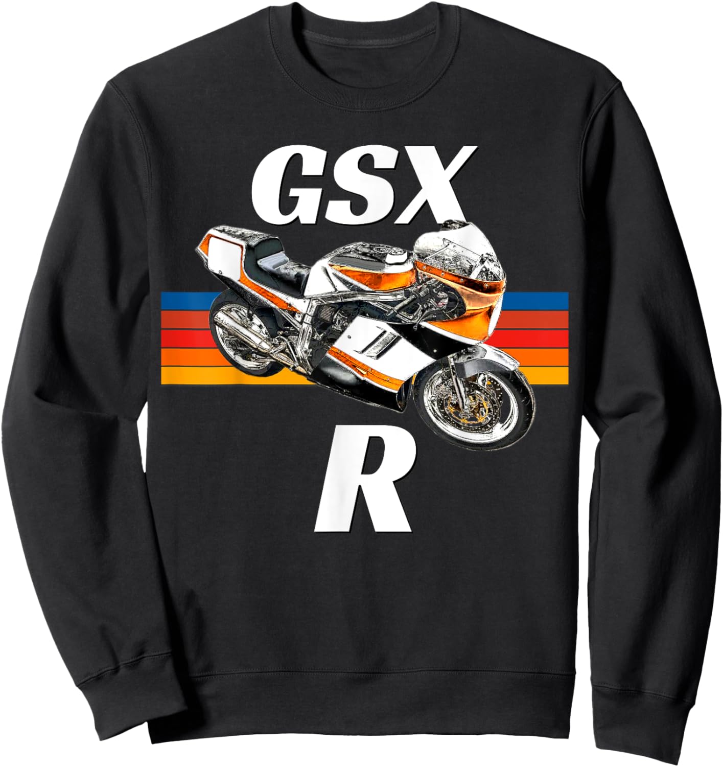 Motorcycle Sport Bike GSXR Street Bike, Race Motorcycle Sweatshirt - Sweatshirt | Black
