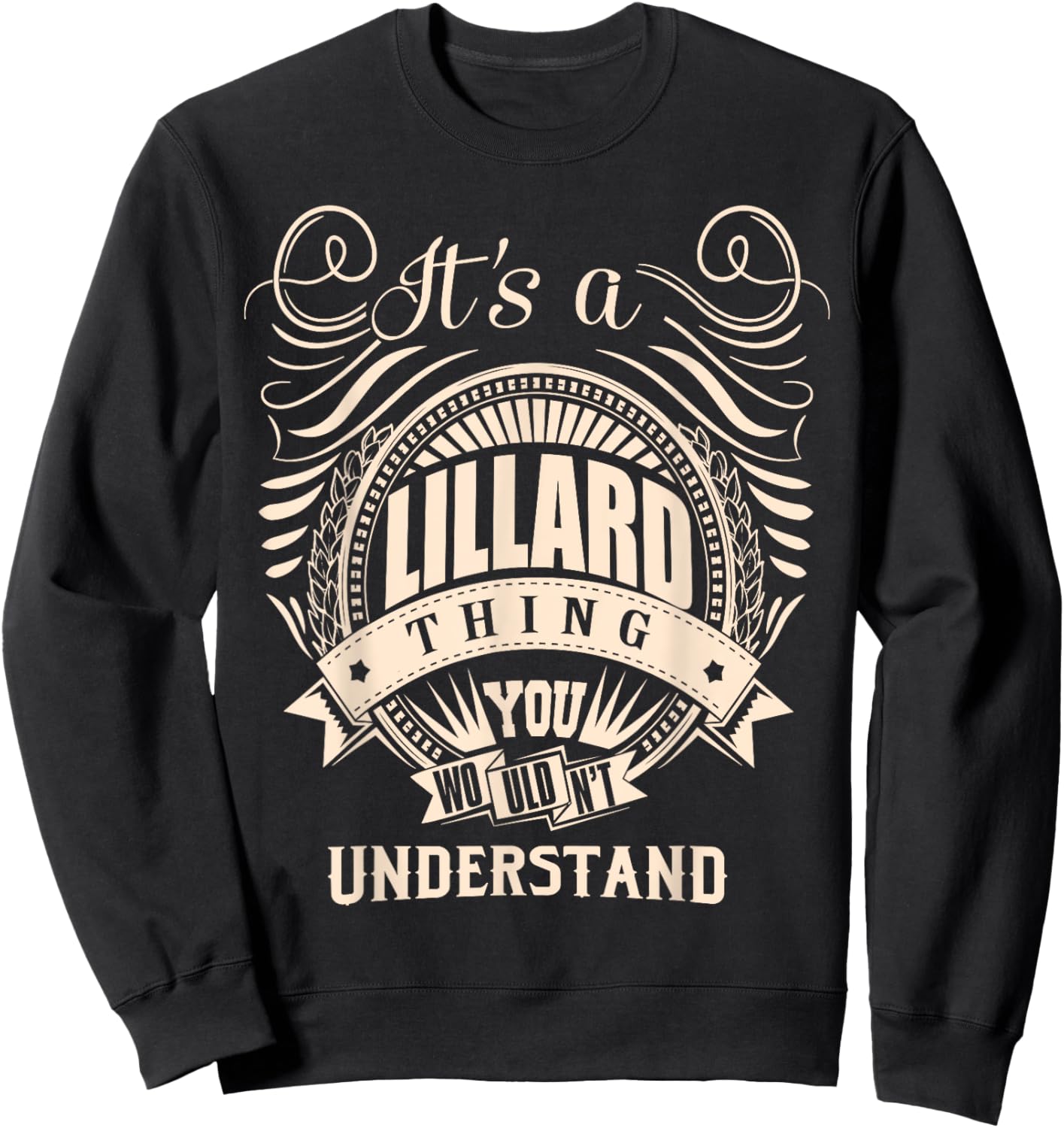 LILLARD FAMILY IDEA GIFTS -Kids Black Halloween Humor Modern Short Sleeve , Small Sweatshirt - Sweatshirt | Black