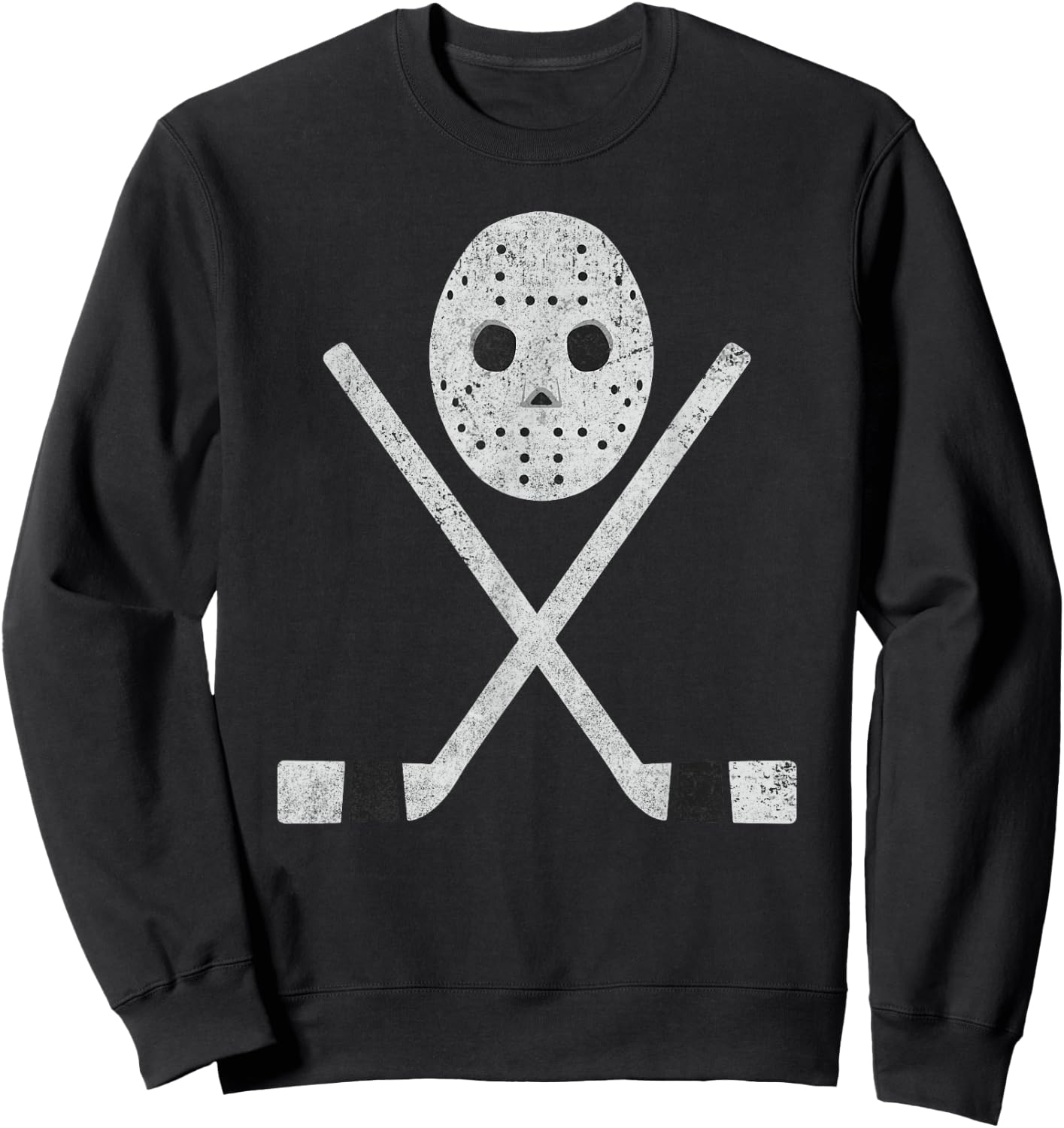 Cool Fear The Goalie Retro Mask Hockey Sweatshirt - Sweatshirt | Black