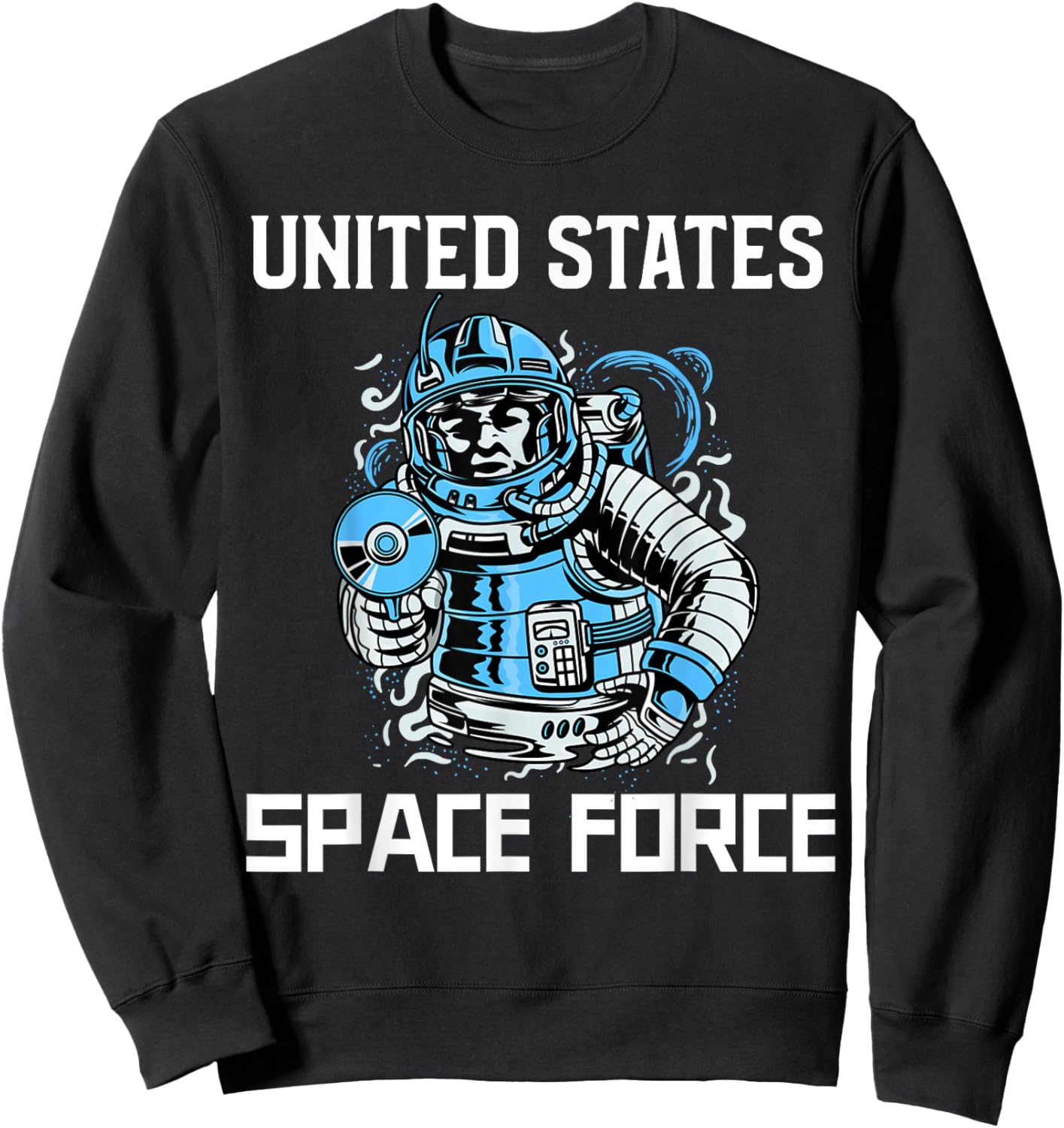 United States Space Force Space Man Sweatshirt - Sweatshirt | Black