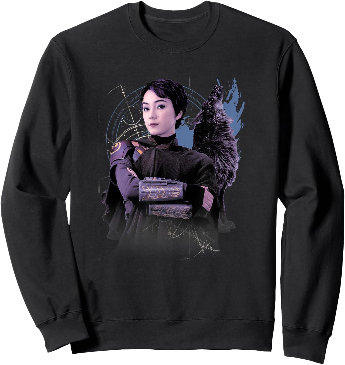 Star Wars: Ahsoka Sabine Wren Warrior Epic Big Chest Poster Sweatshirt - Sweatshirt | Black