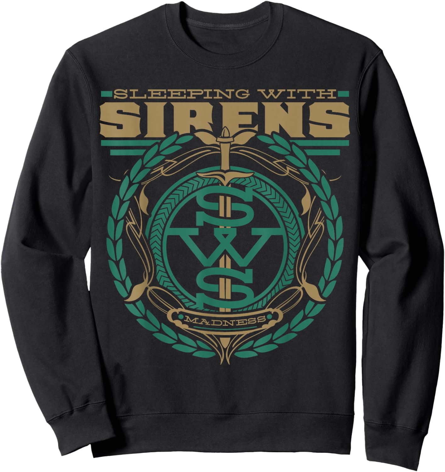 Sleeping With Sirens - Green Madness - Official Merchandise Sweatshirt - Sweatshirt | Black