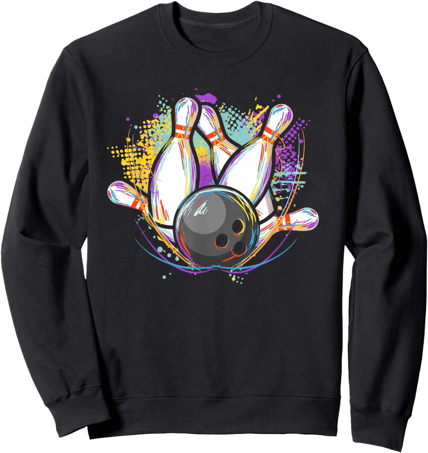 Bowling Pins - Bowling Bowler Sweatshirt - Sweatshirt | Black