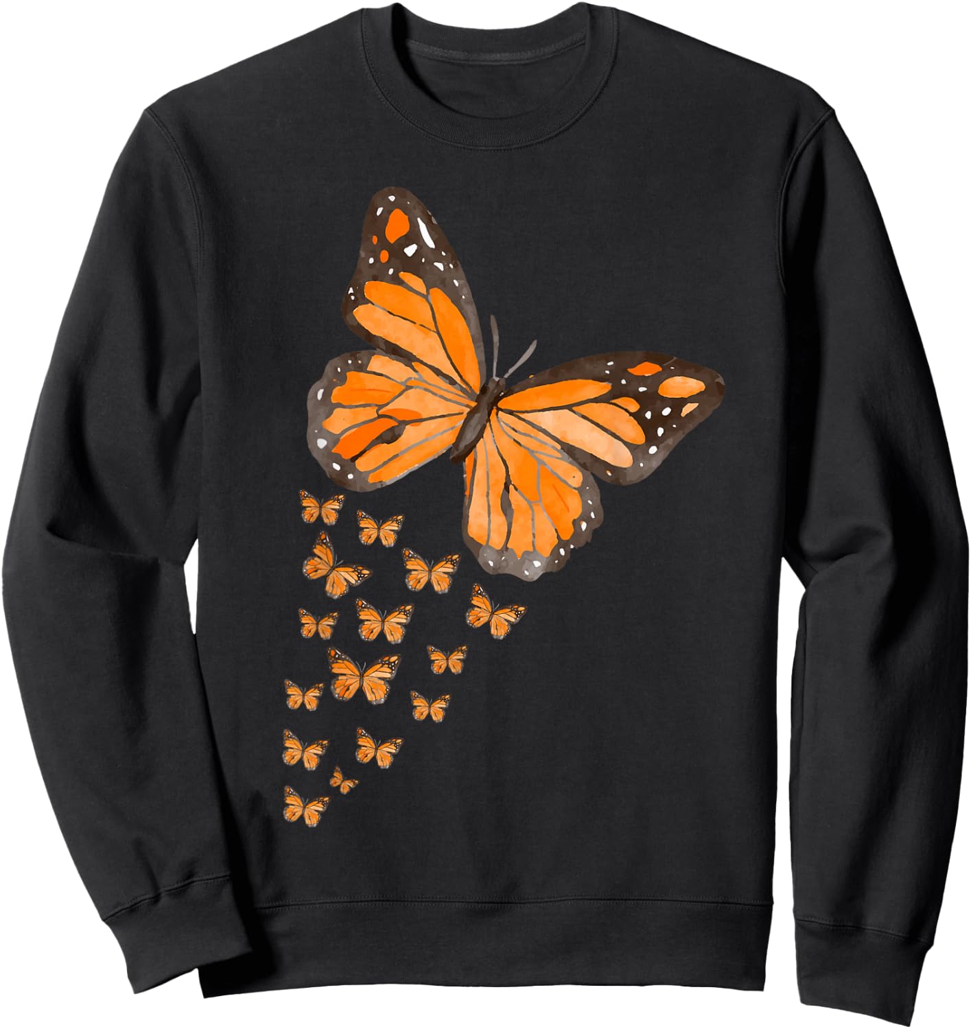 Monarch Butterfly Butterfly Lovers Sweatshirt - Sweatshirt | Black