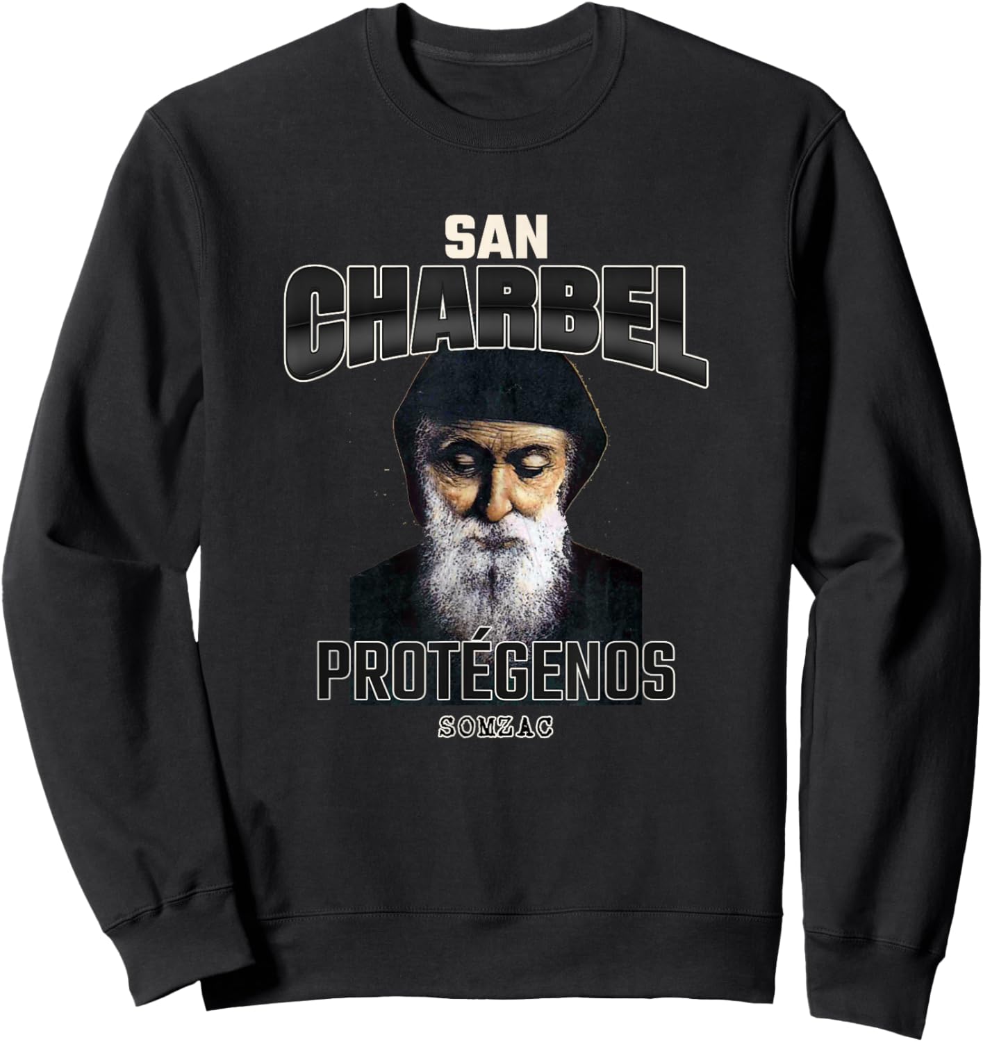 San Charbel Makhlouf, Saint Charbel Sweatshirt - Sweatshirt | Black