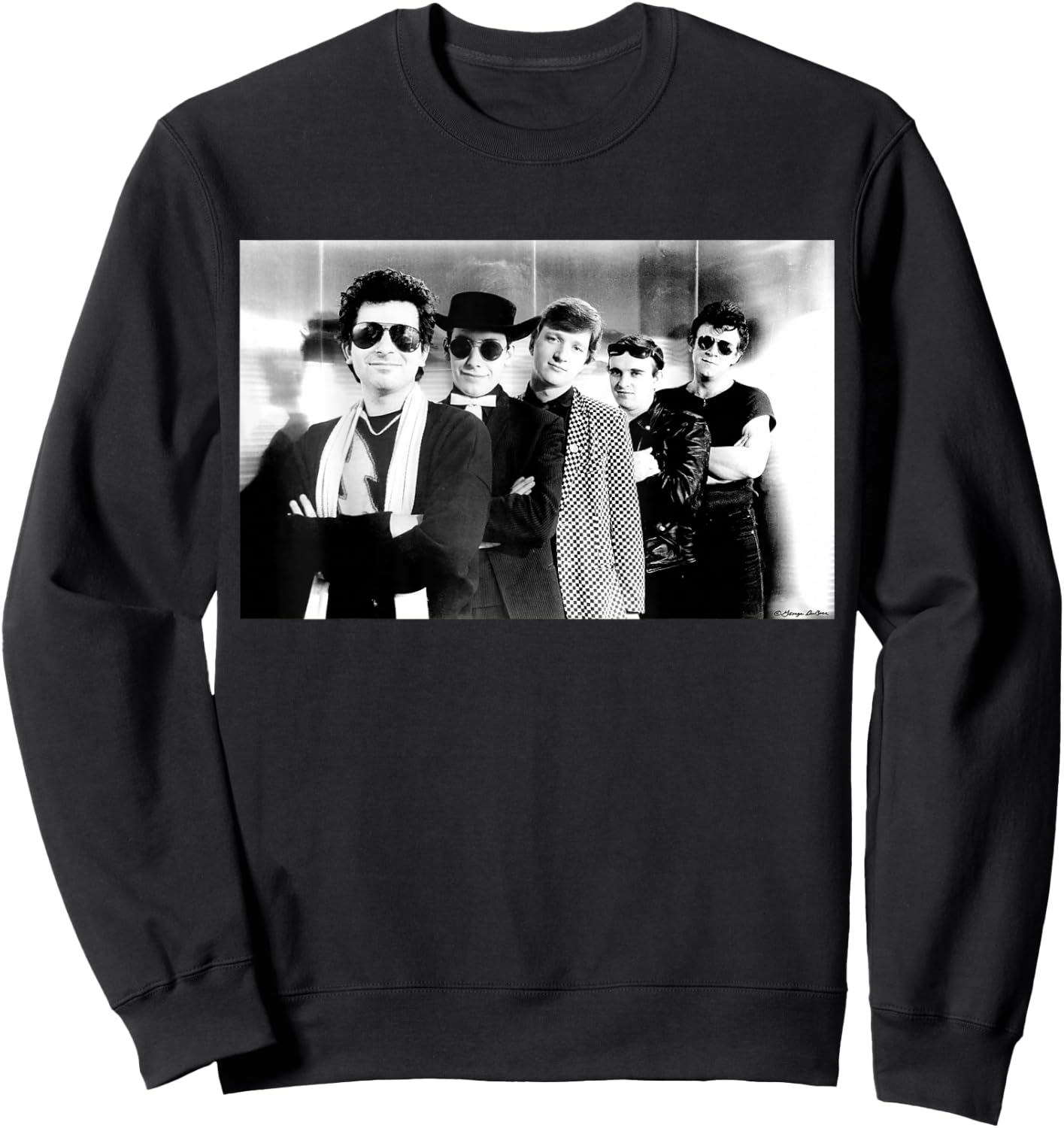 Squeeze Rock Band Publicity Shot By George DuBose Sweatshirt - Sweatshirt | Black