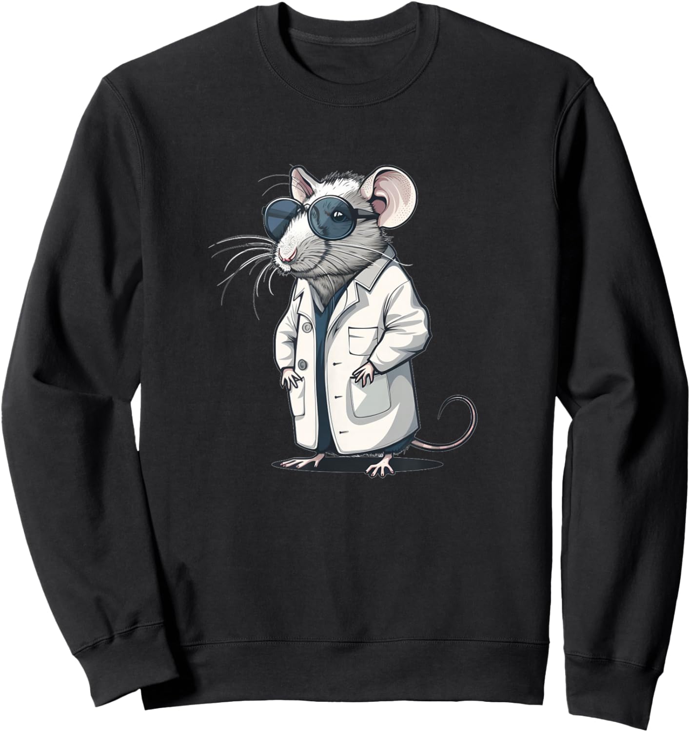 Funny Lab Rat Costume for Science and Laboratory Lovers Sweatshirt - Sweatshirt | Black