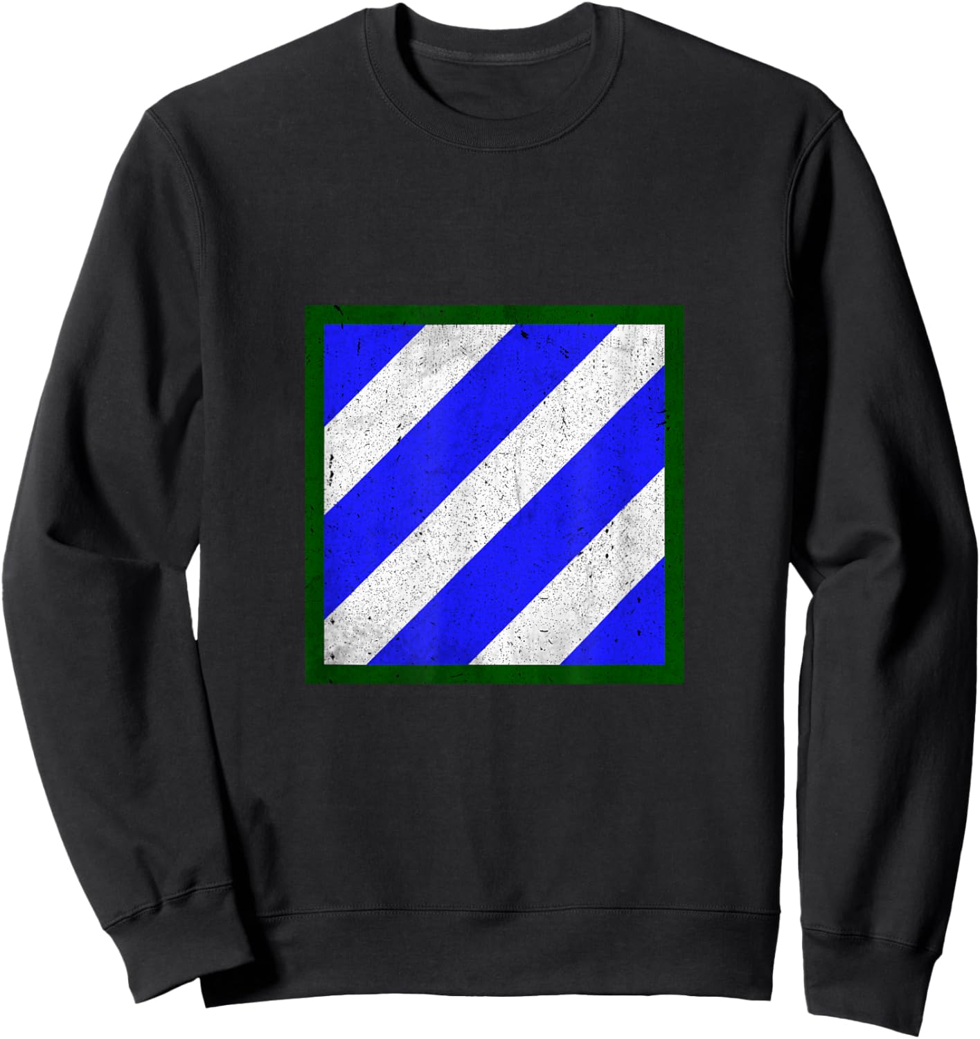 3rd Infantry Division 3ID Distressed Military Veteran Papa Sweatshirt - Sweatshirt | Black