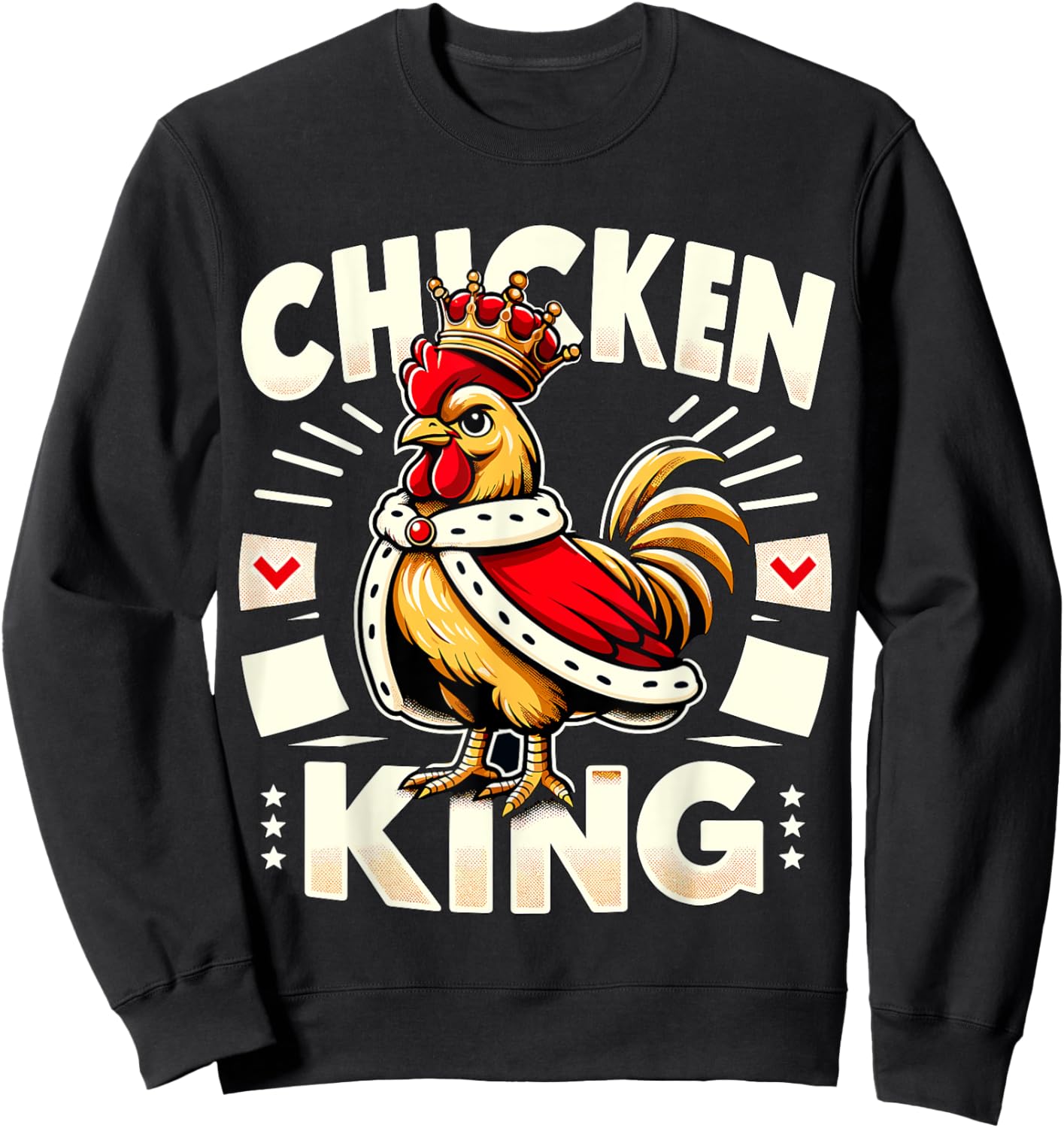 Chicken King Farmer Sweatshirt - Sweatshirt | Black