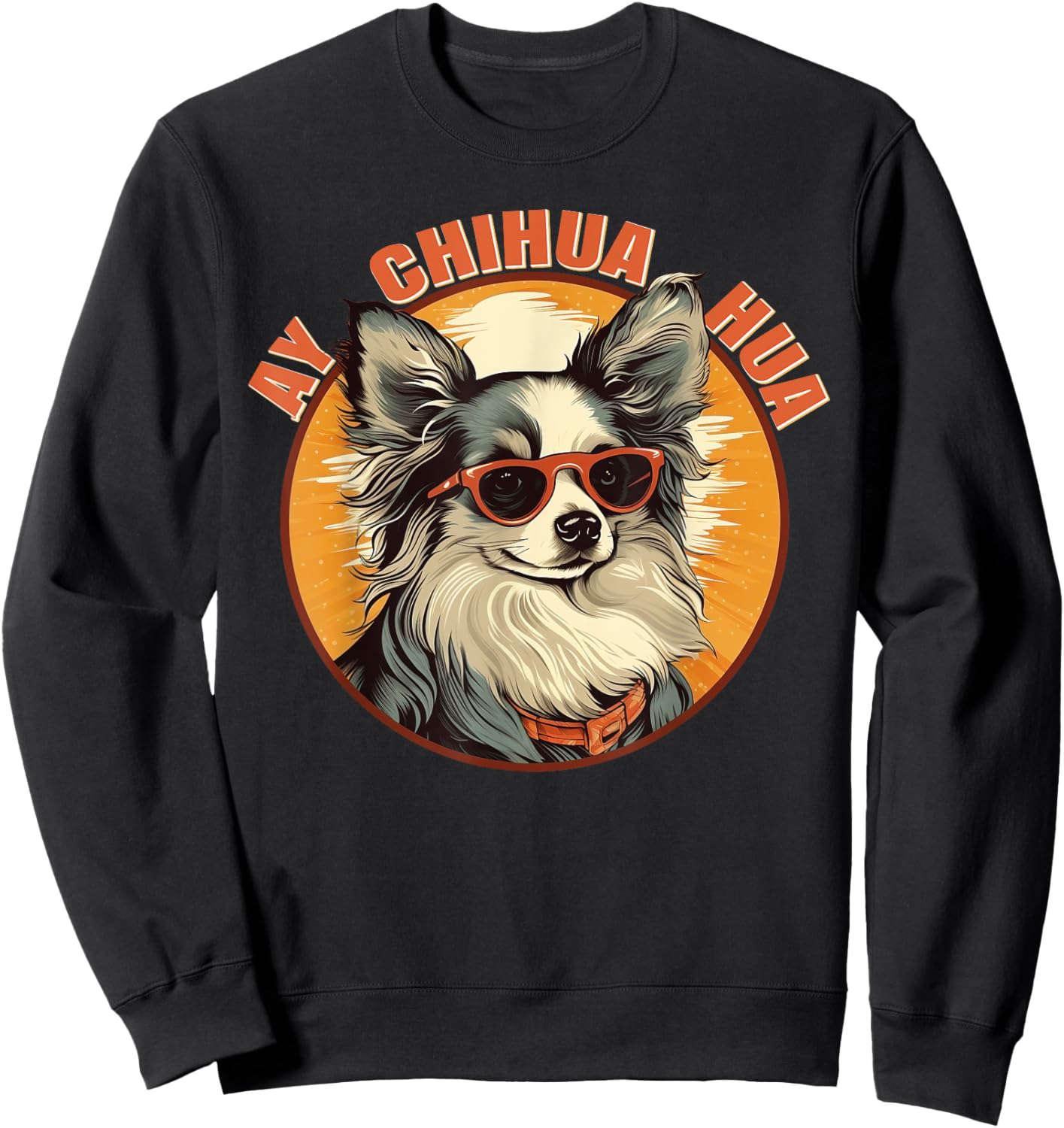 Ay Chihuahua Cute Blue Merle Sweatshirt - Sweatshirt | Black