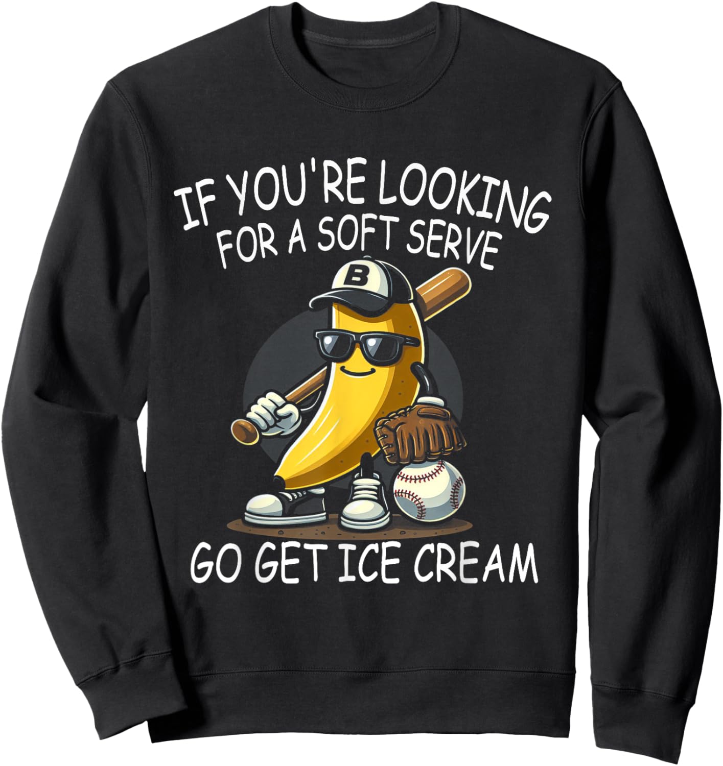 IF You Are Looking For Soft Serve Go Get Ice Cream Women Kids Sweatshirt - Sweatshirt | Black