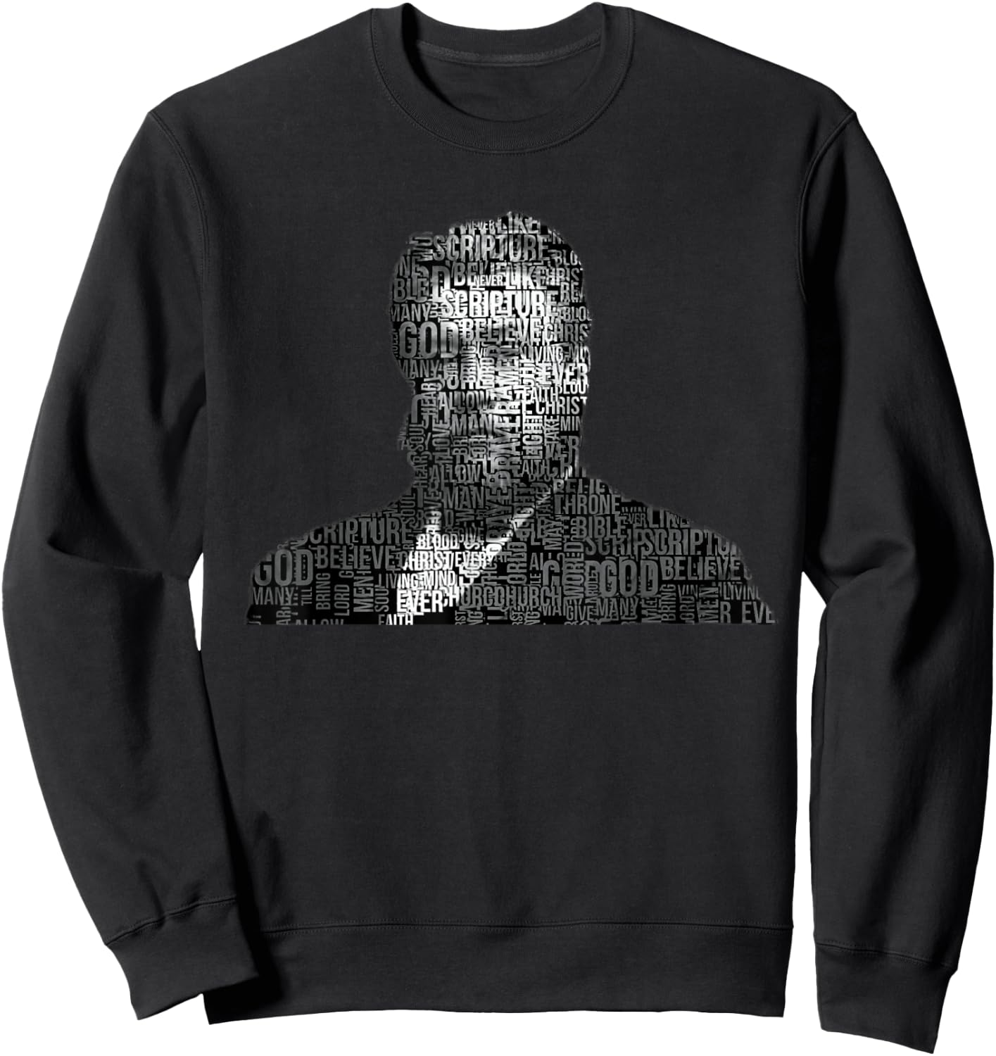 Charles Spurgeon Christian Preacher Word Cloud Sweatshirt - Sweatshirt | Black