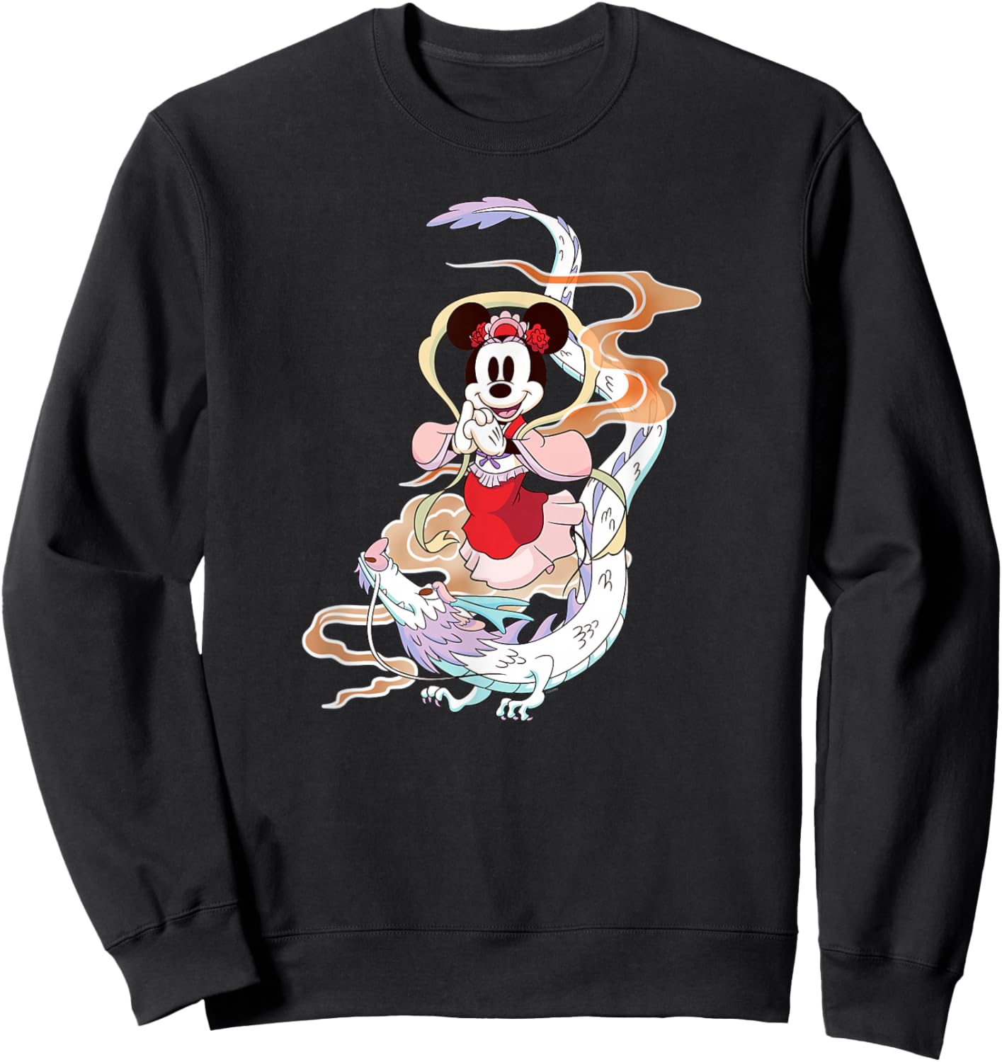 Disney Minnie Mouse 2024 Lunar New Year of the Dragon Clouds Sweatshirt - Sweatshirt | Black