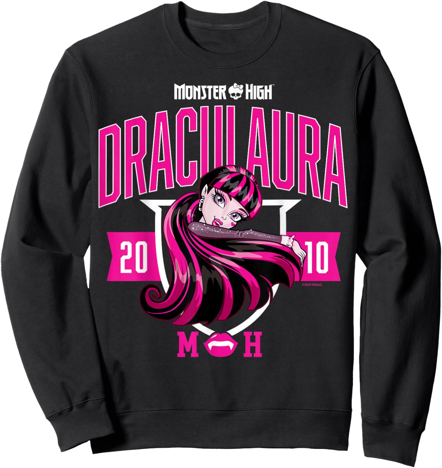 Monster High -Draculaura Collegiate Sweatshirt - Sweatshirt | Black
