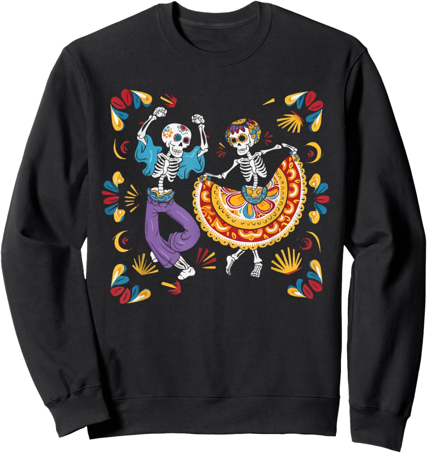Ballet Folklorico Dancer Mexico Traditional Mexican Dance Sweatshirt - Sweatshirt | Black