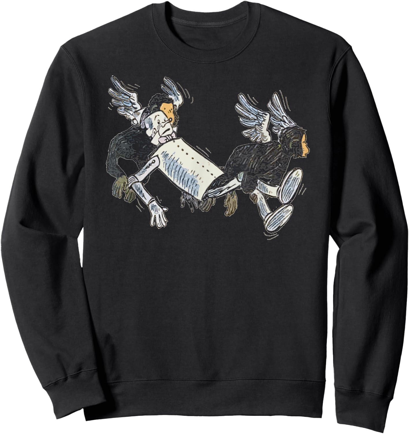Flying Monkeys TinMan Shirt Art The Wizard Of OZ Tin man Sweatshirt - Sweatshirt | Black