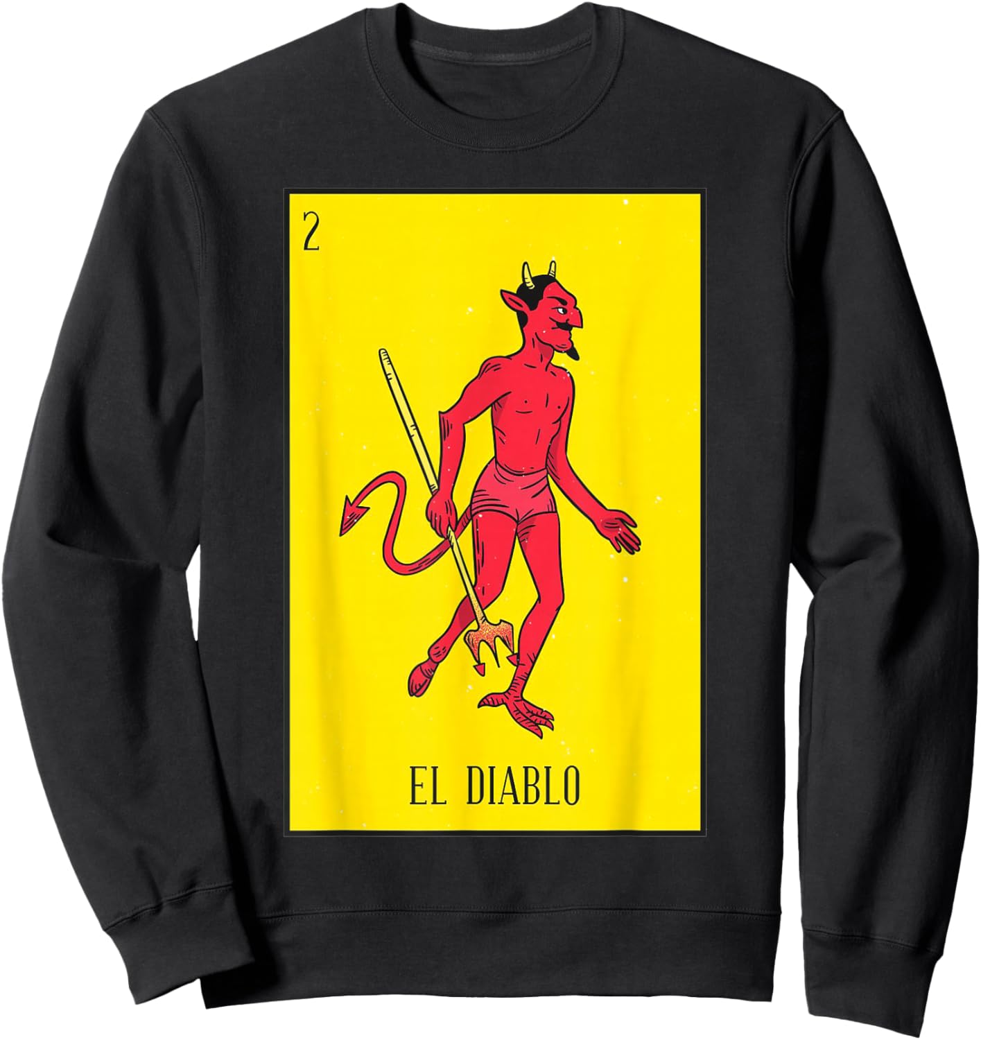 el diablo Mexican Lottery culture Sweatshirt - Sweatshirt | Black