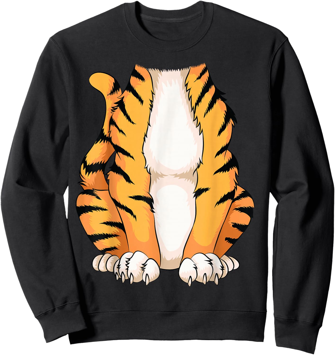 Cute Headless Tiger Costume Halloween | Funny Animal Gift Sweatshirt - Sweatshirt | Black