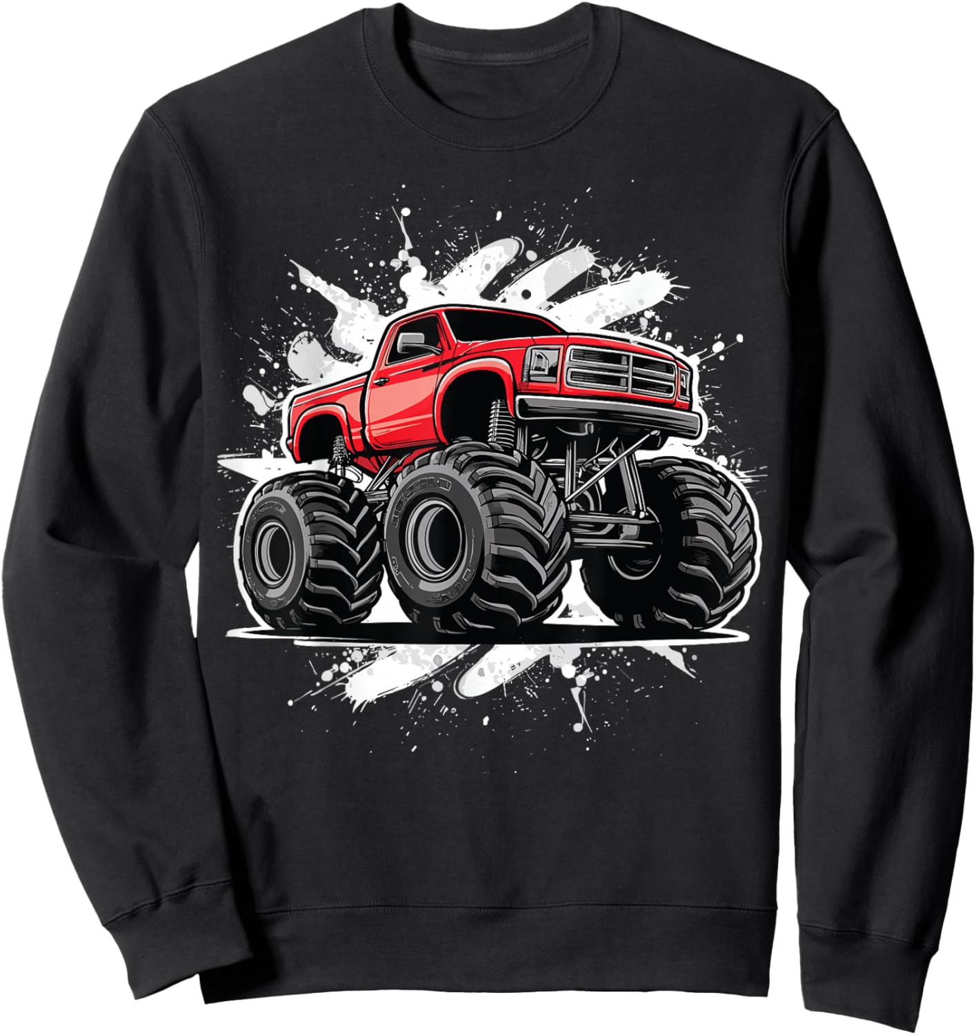 Monster Truck for toddlers Youth & Adults Sweatshirt - Sweatshirt | Black