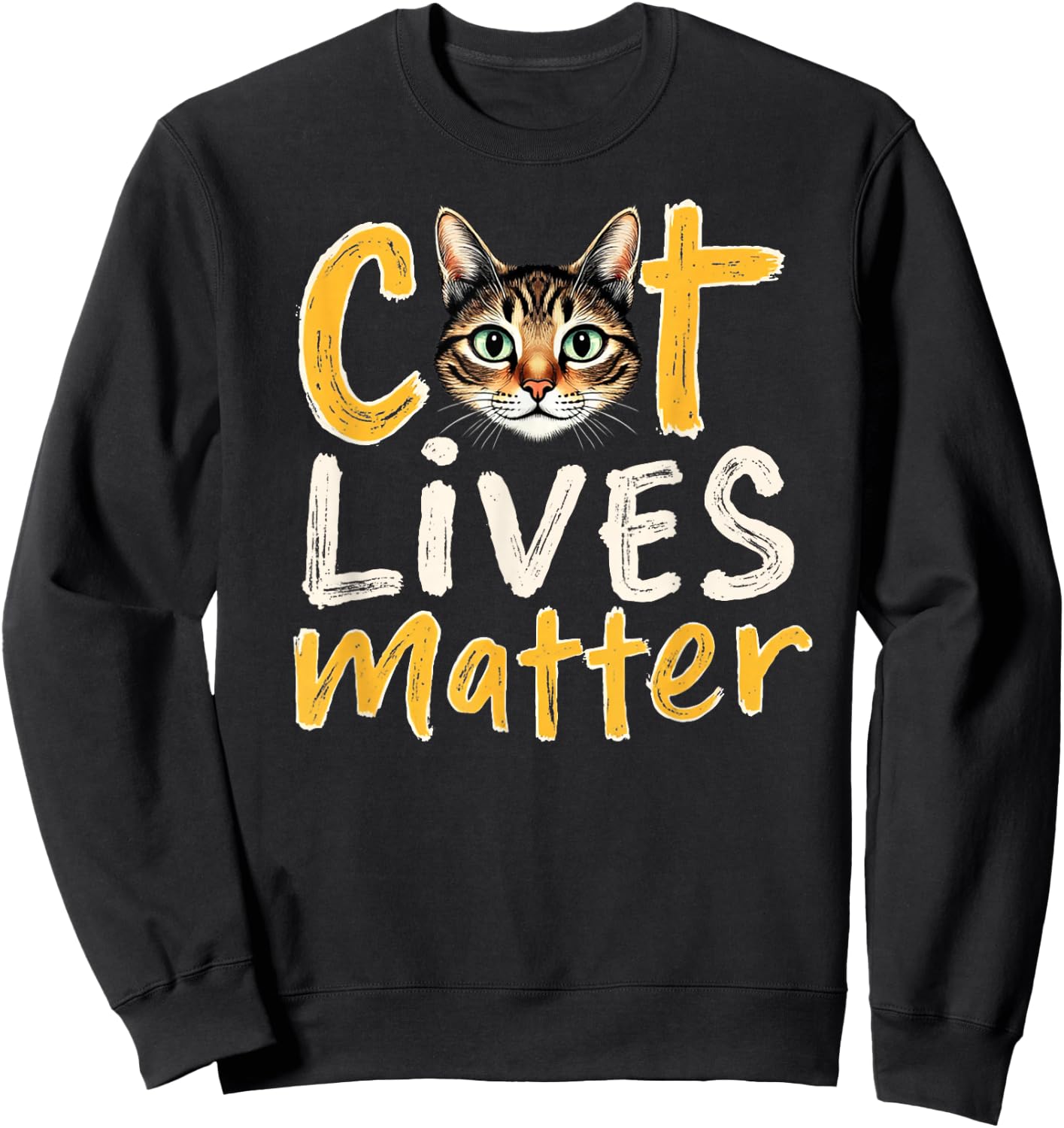 Cat Lives Matter Shirt Sweatshirt - Sweatshirt | Black
