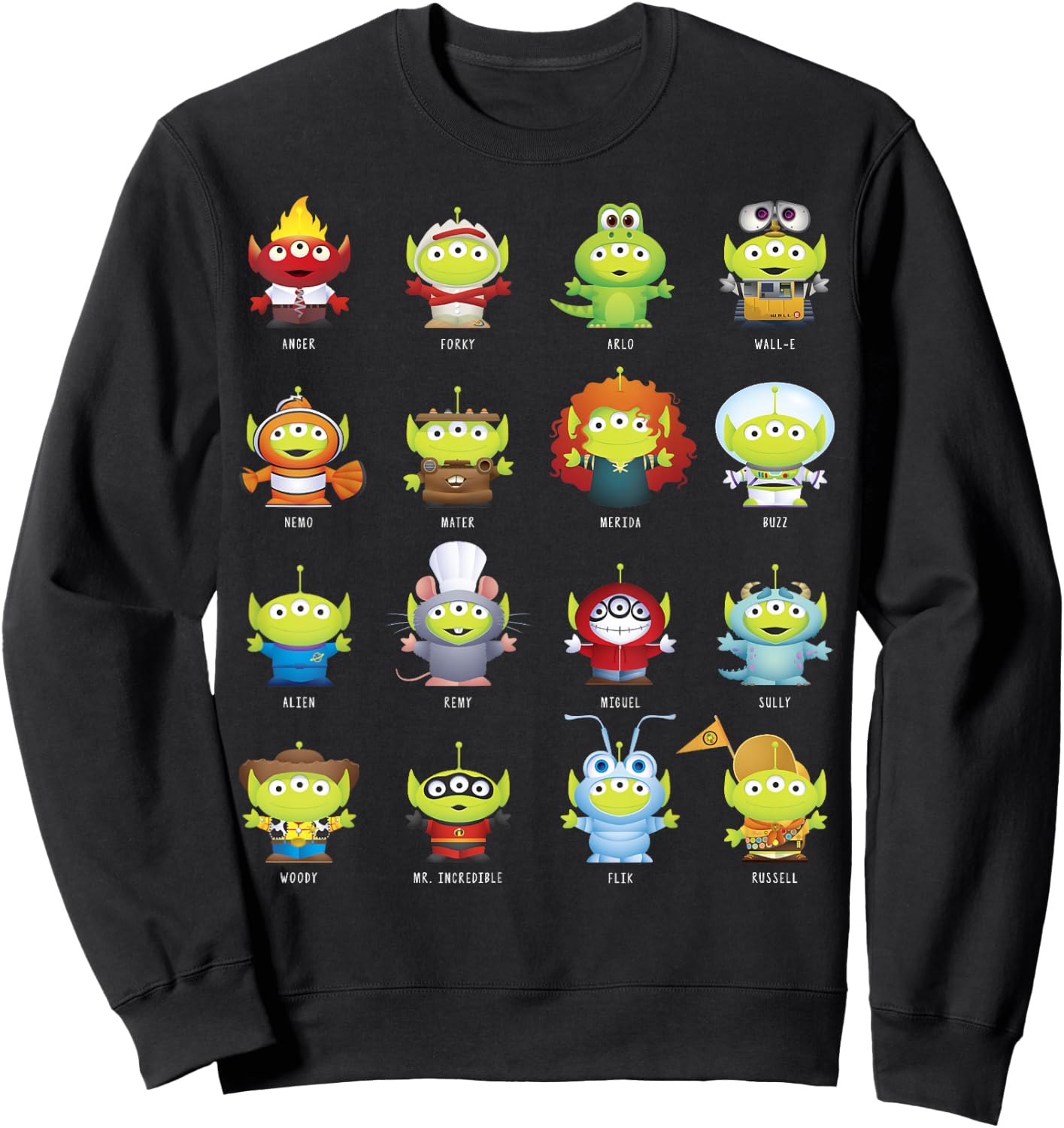 Disney Pixar Aliens Character Costumes Sweatshirt - Sweatshirt | Black