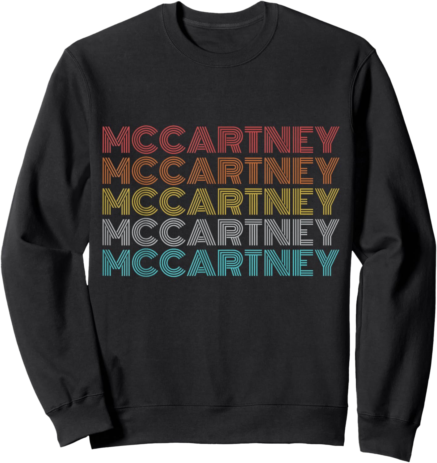 Retro Vintage McCartney Sweatshirt - Sweatshirt | Black