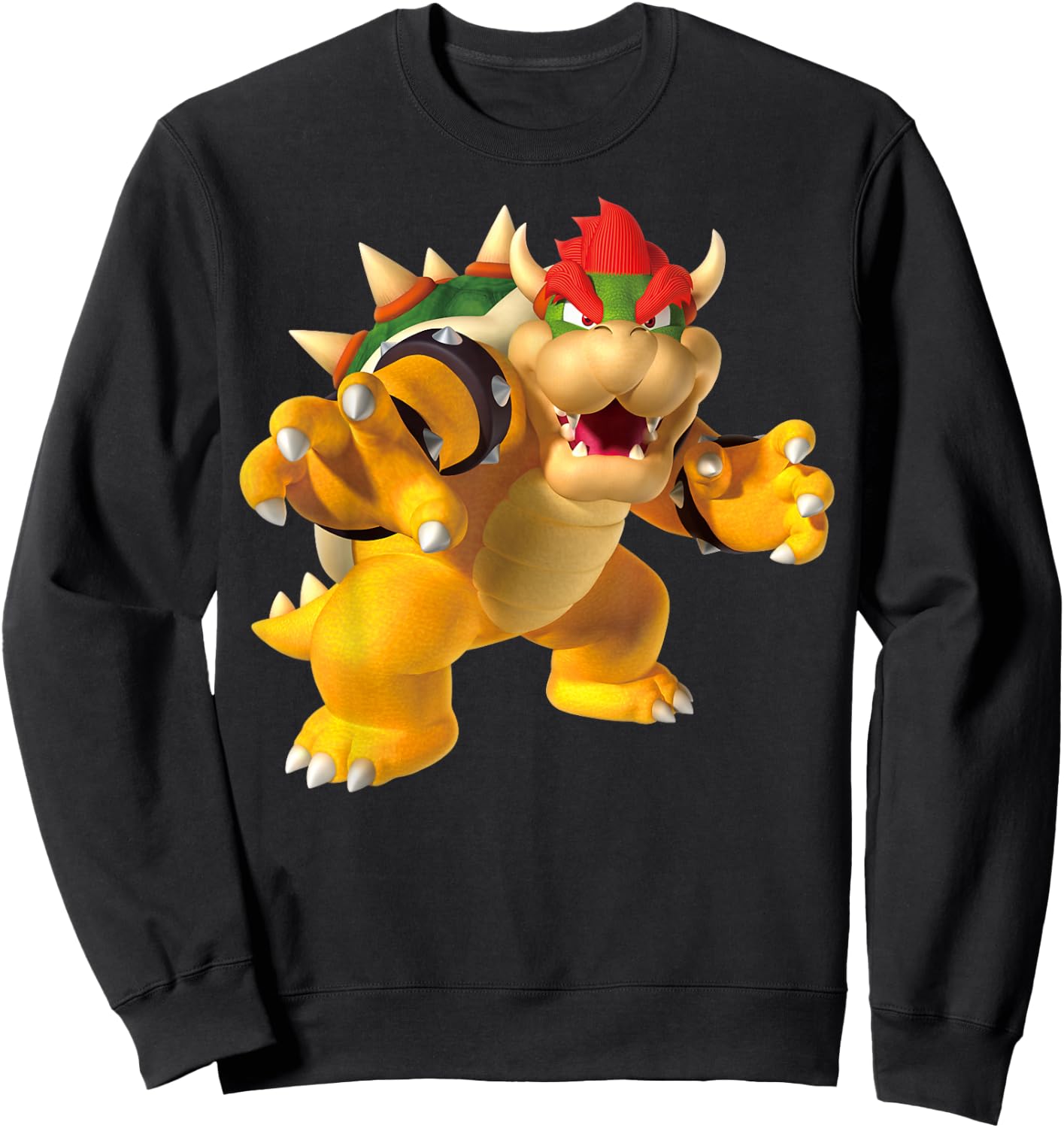 Super Mario Bowser 3D Poster Sweatshirt - Sweatshirt | Black