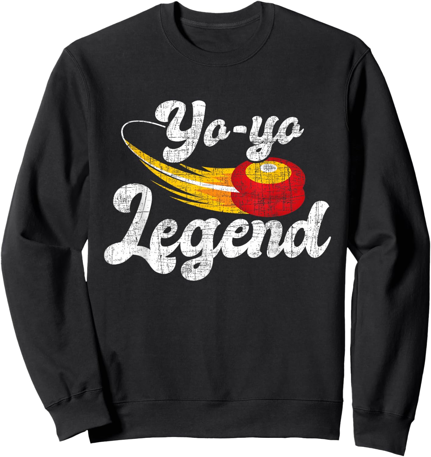 Yo-Yo Legend - Yoyo Master Tricks Competition Pastime Game Sweatshirt - Sweatshirt | Black