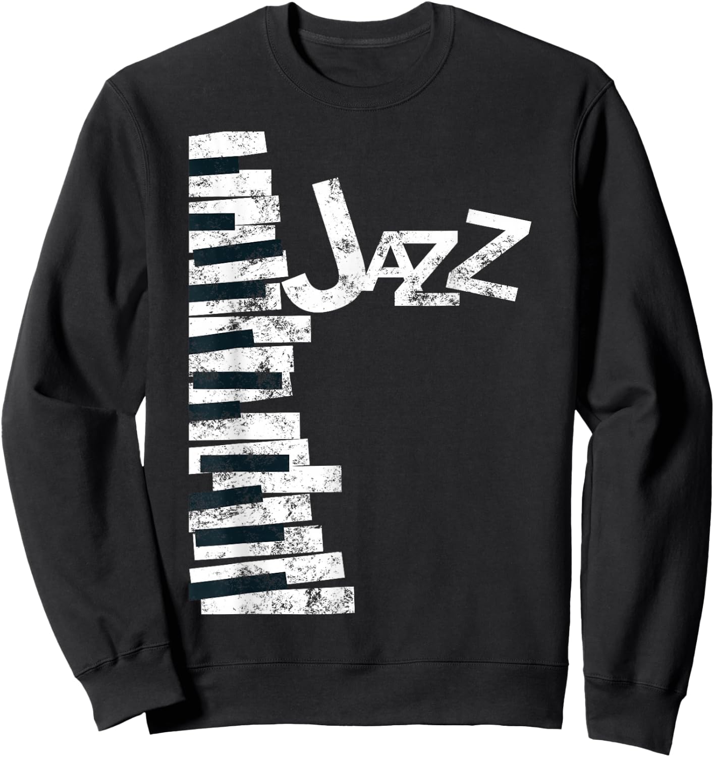 Jazz Music Lover - Vintage Piano Jazz Sweatshirt - Sweatshirt | Black