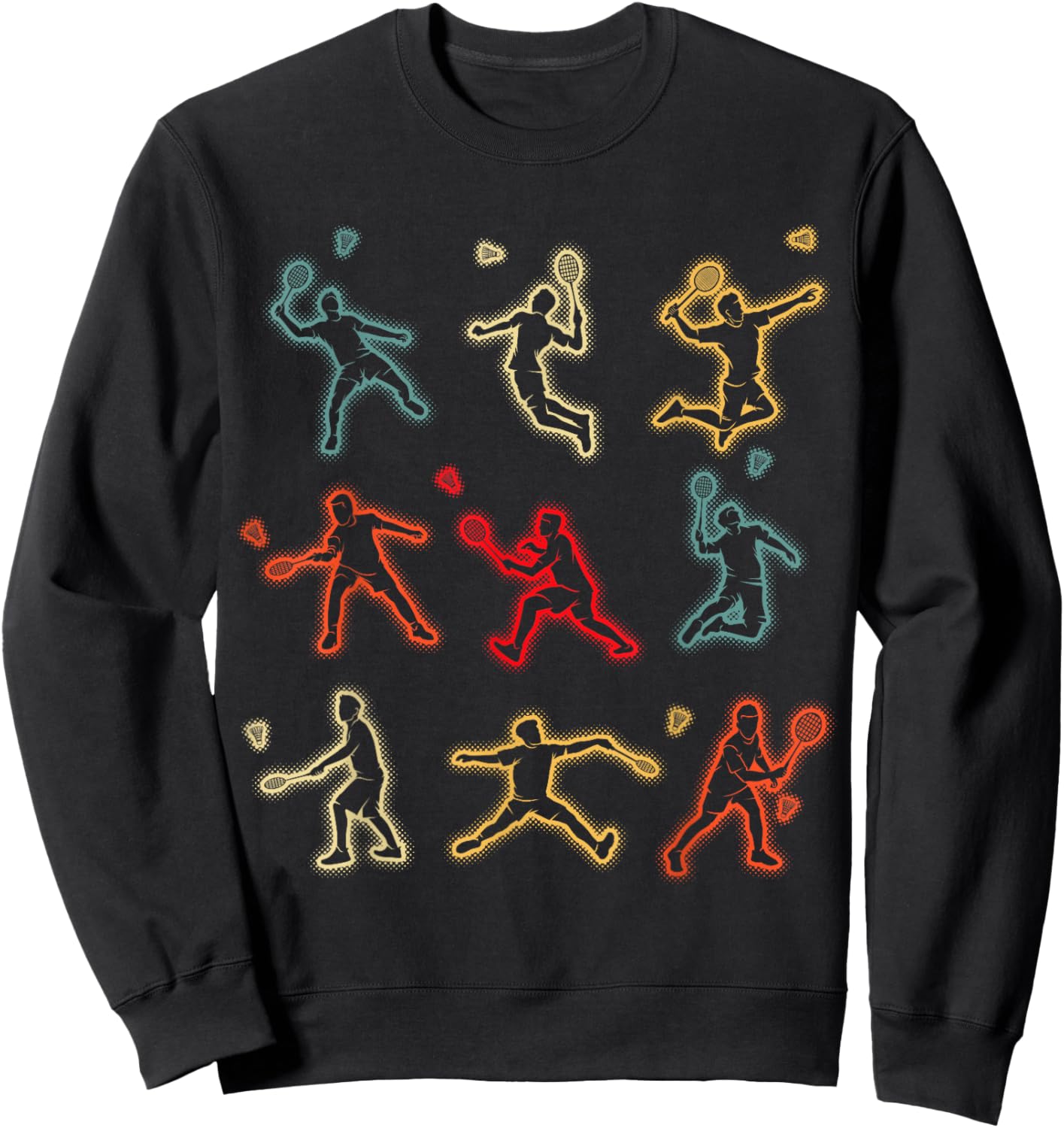 Badminton Shuttlecock Kids Youth Boys Sweatshirt - Sweatshirt | Black