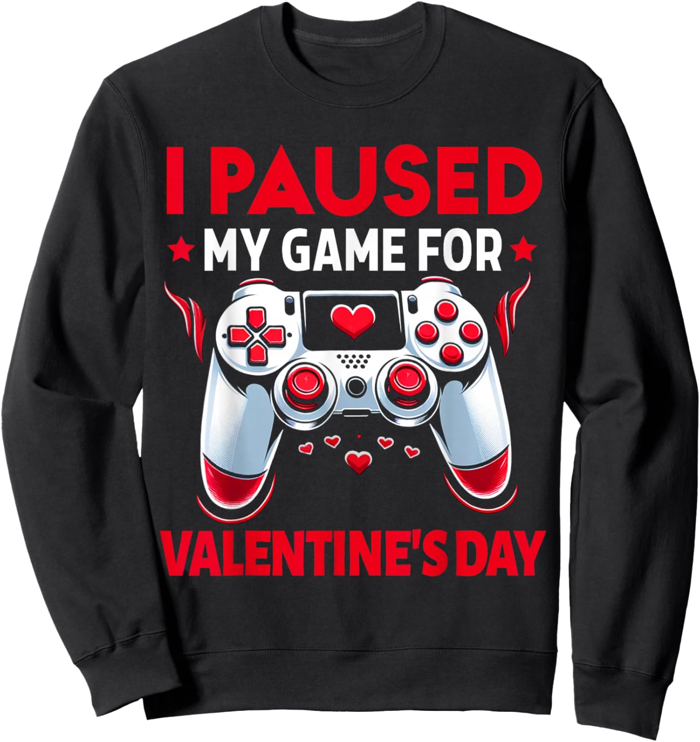 Valentines Day Gamer Valentines Day Gaming Men Boys Kids Sweatshirt - Sweatshirt | Black