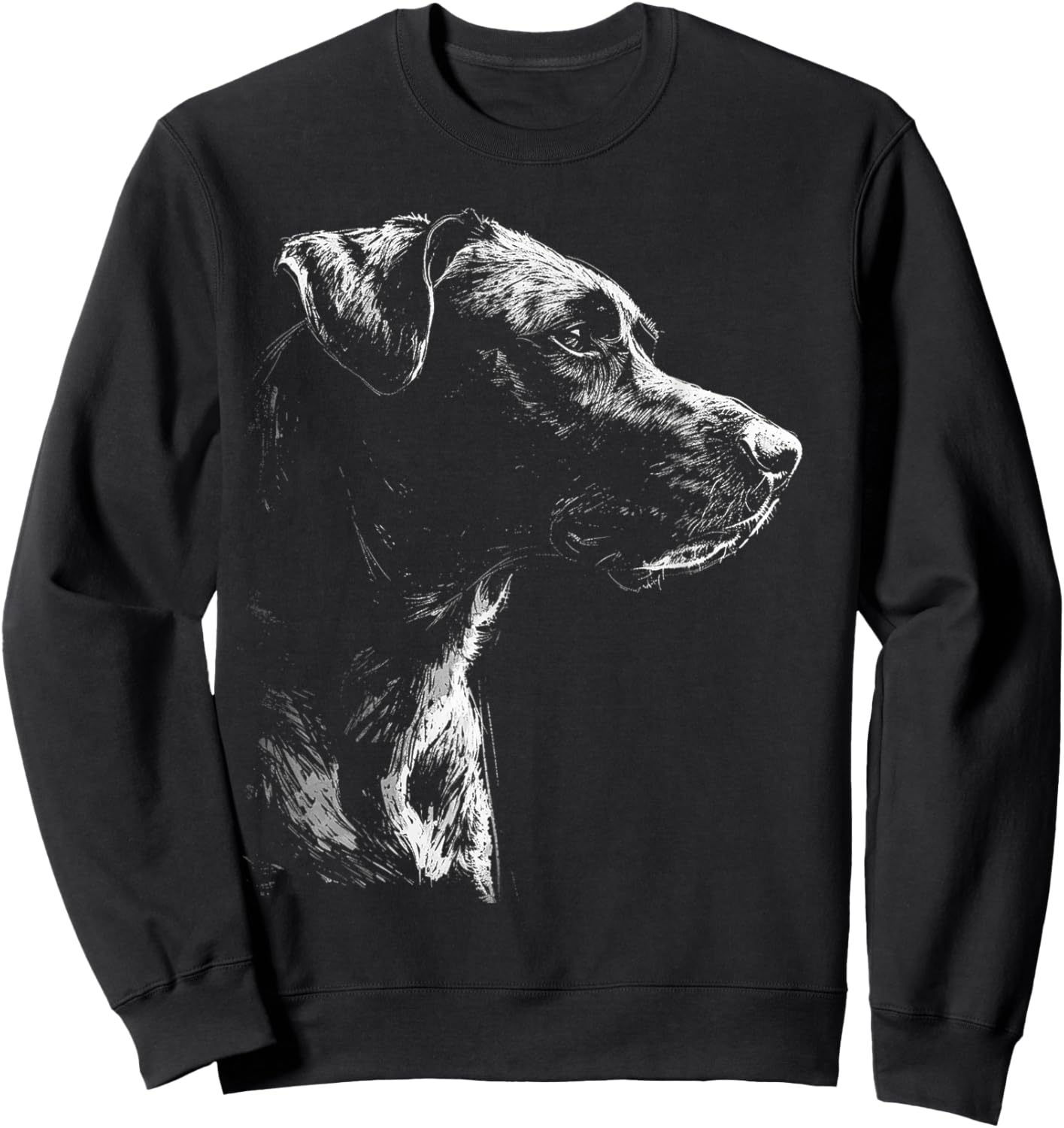 Labrador Graphic Pet Art Dog Labrador Sweatshirt - Sweatshirt | Black