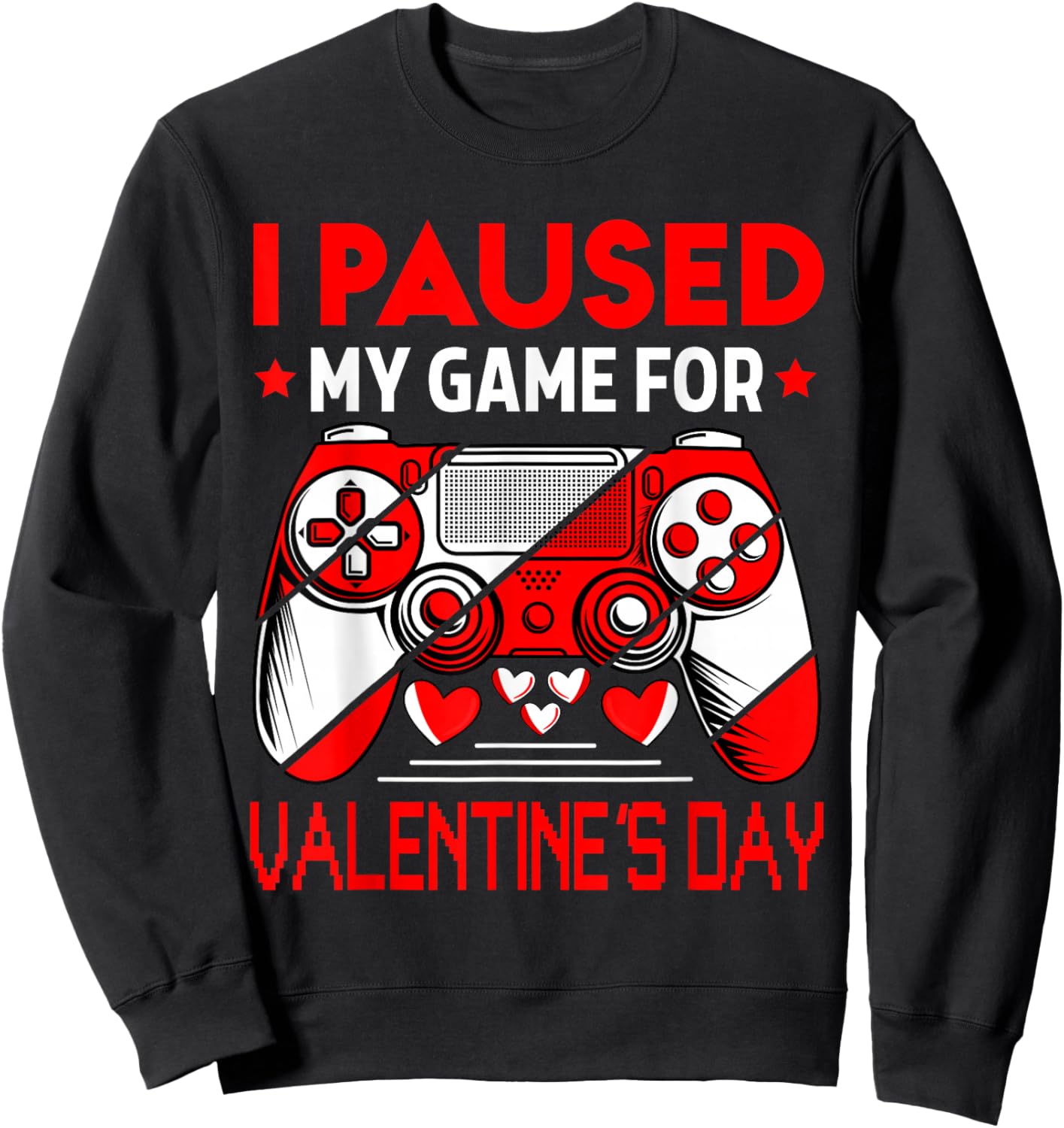 Valentines Day Gamer Valentines Day Gaming Men Boys Kids Sweatshirt - Sweatshirt | Black