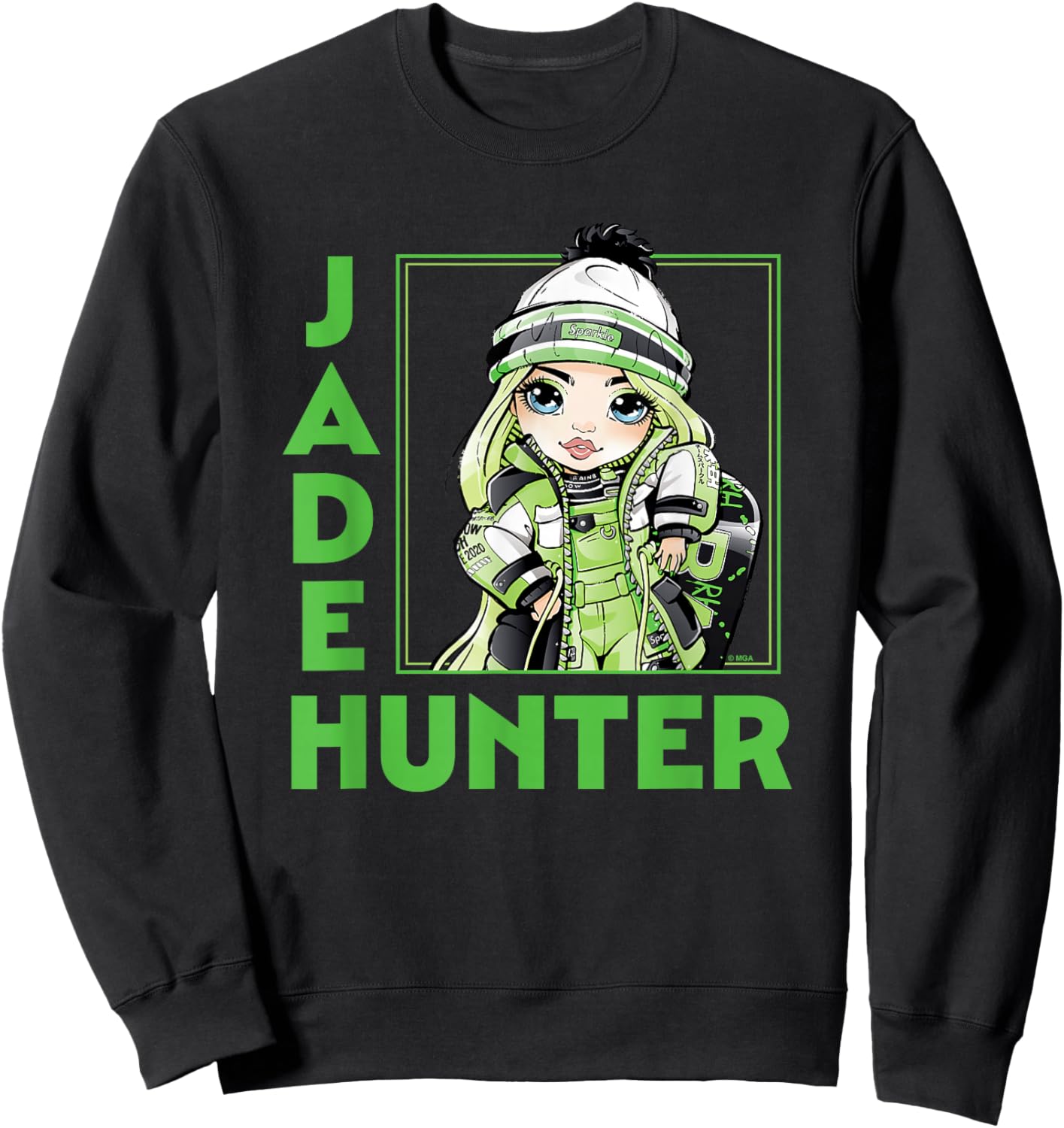 Rainbow High - RH Holiday Jade Hunter Sweatshirt - Sweatshirt | Black