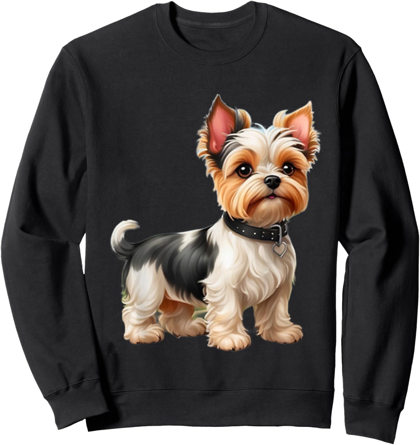 Biewer Terrier Design Dog Sweatshirt - Sweatshirt | Black