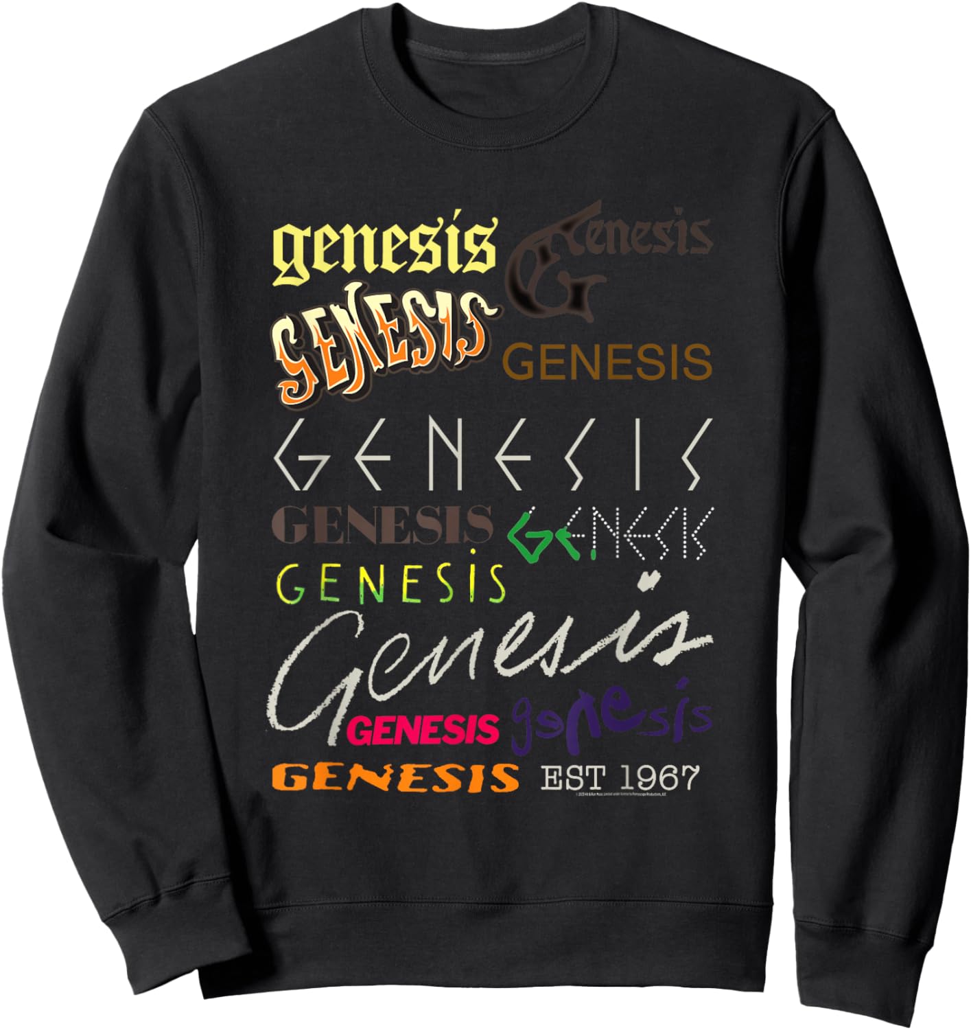 Genesis Logo History Since 1967 Sweatshirt - Sweatshirt | Black