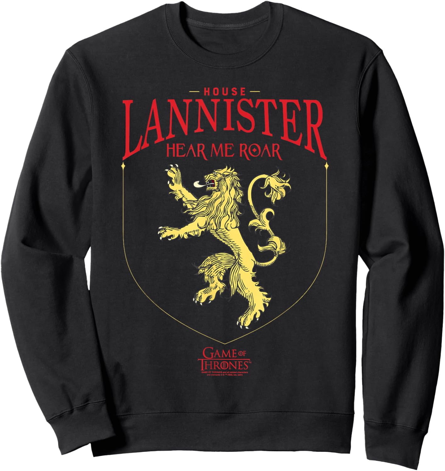 Game of Thrones House Lannister Sigil Sweatshirt - Sweatshirt | Black