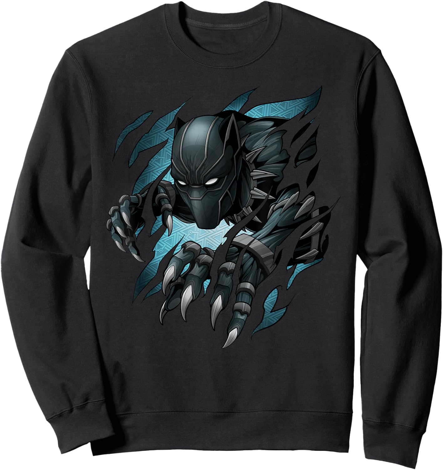 Marvel Black Panther T'Challa Claw Marks Small Sweatshirt - Sweatshirt | Black