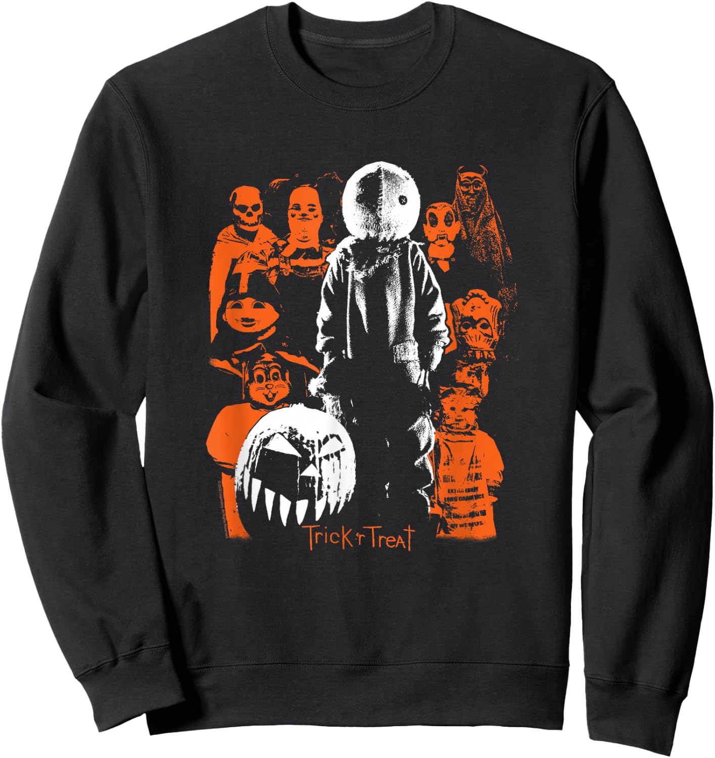 Trick r Treat Sam Collage Sweatshirt - Sweatshirt | Black