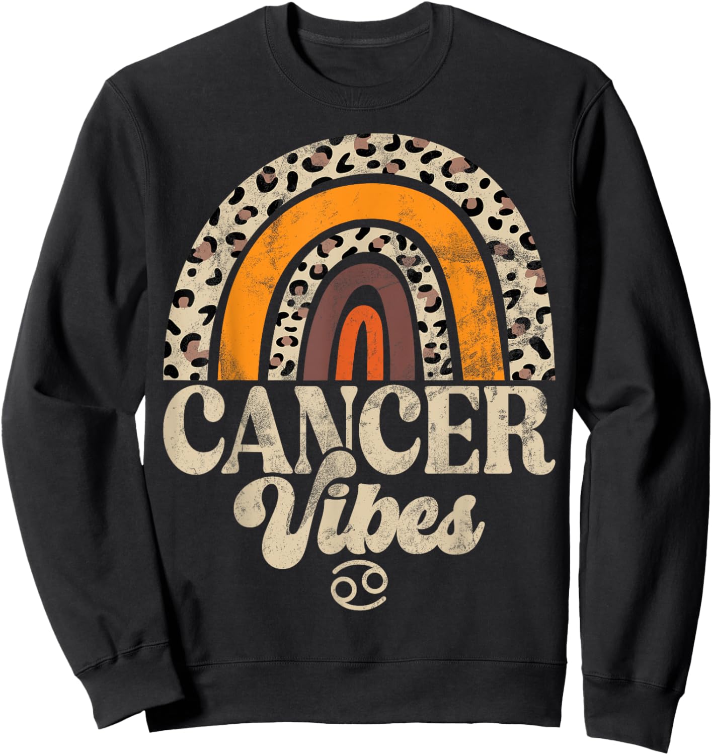 Cancer Vibes Cancer Zodiac Sweatshirt - Sweatshirt | Black