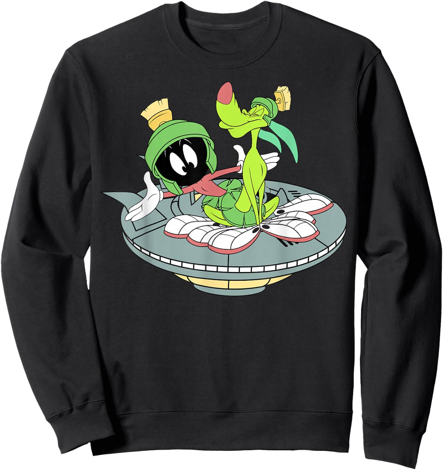 Looney Tunes Marvin The Martian & K-9 Flight Sweatshirt - Sweatshirt | Black